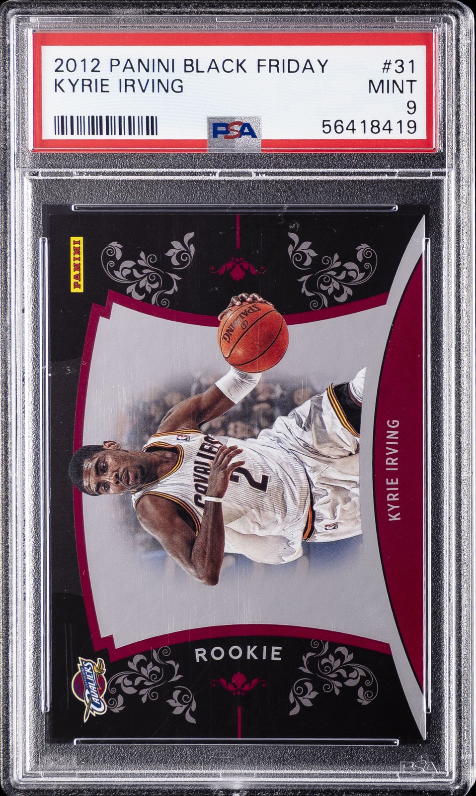 2012 PANINI BLACK FRIDAY #31 KYRIE IRVING #/599 PSA 9