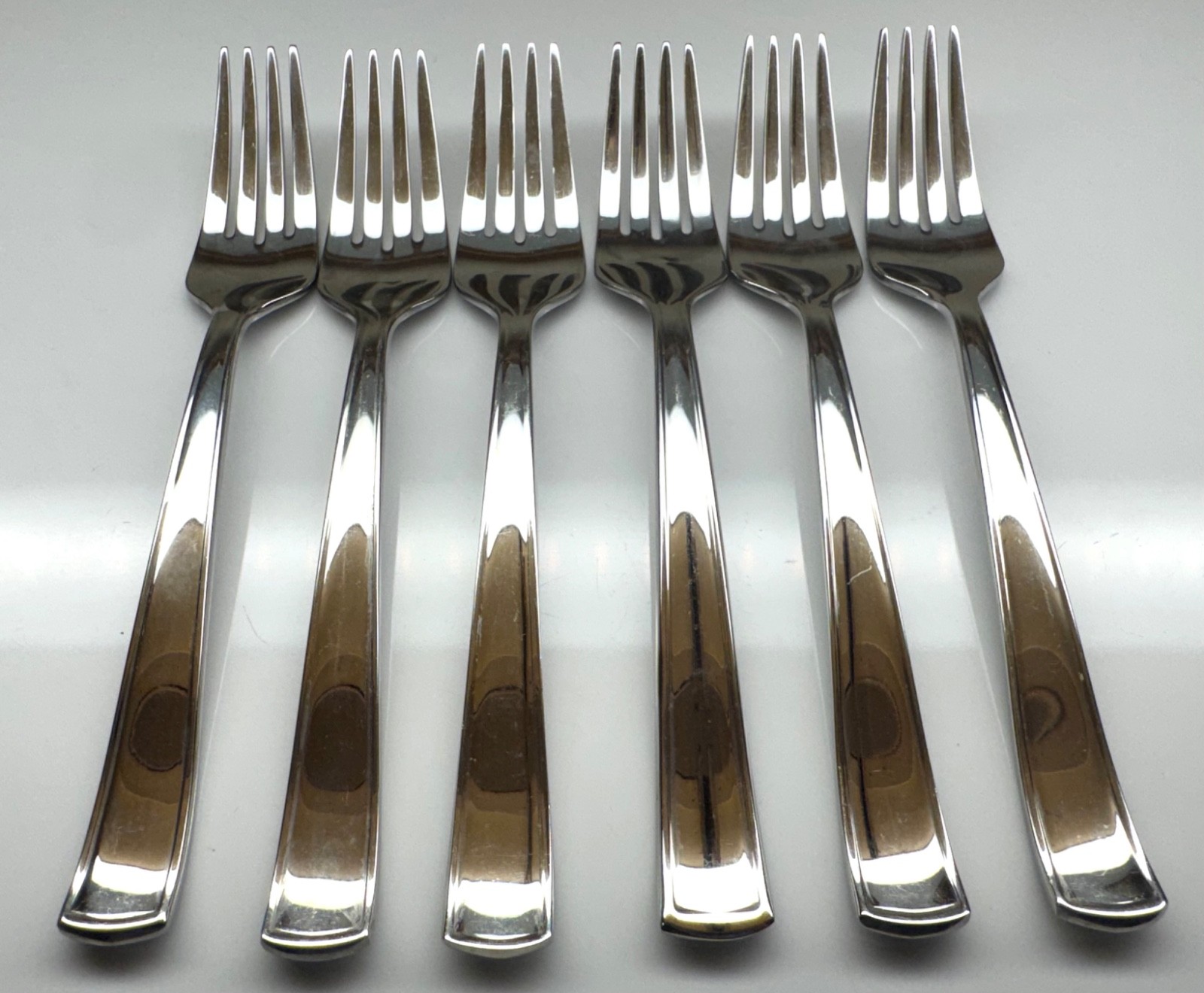 SILVERWARE ~ WILLIAMS SONOMA ~ MONACO  ~ Lot of ( 6 ) DINNER FORKS  ~ 7 3/4\