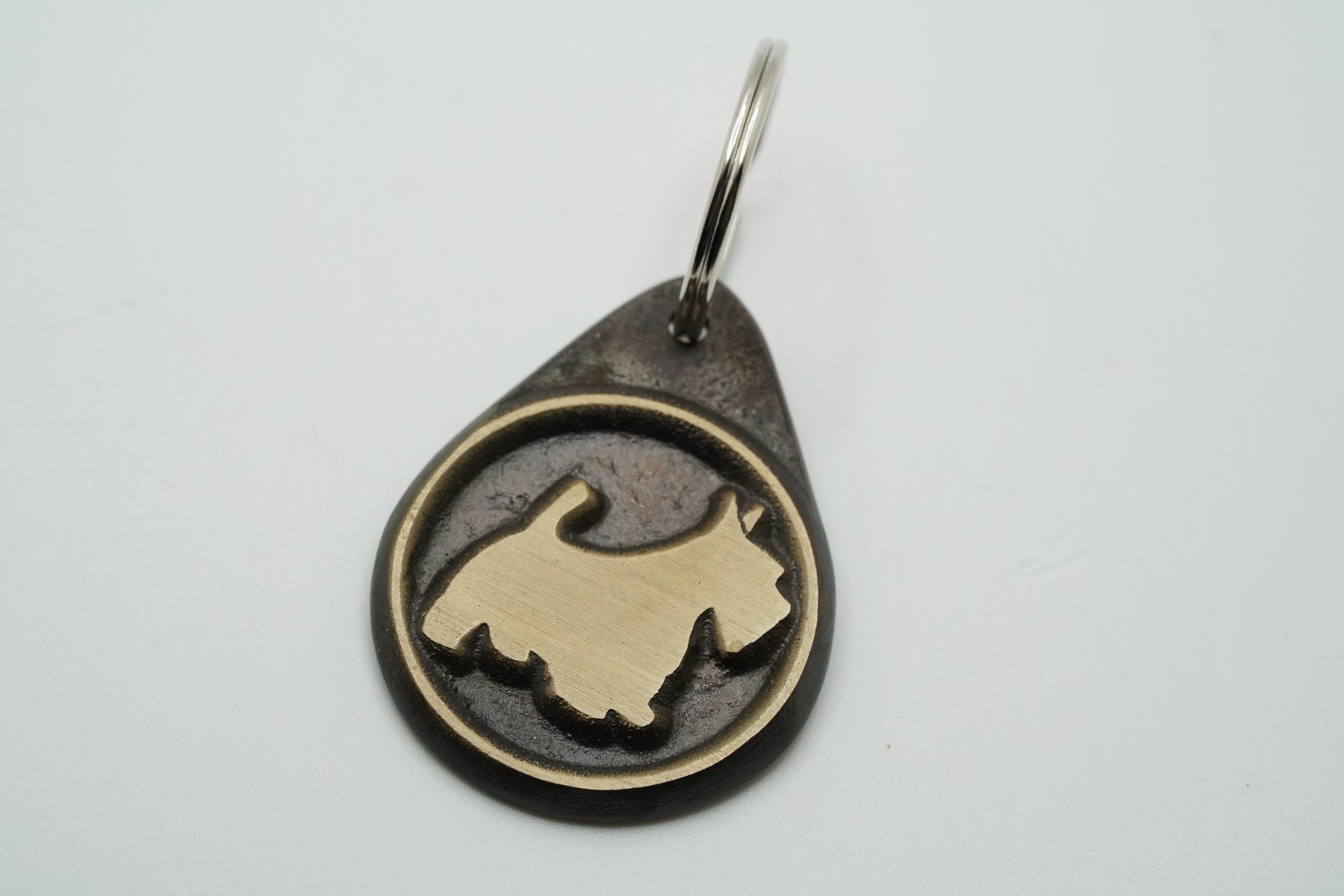 Vintage Scottish Terrier Dog Key Chain 6.5cm JB53