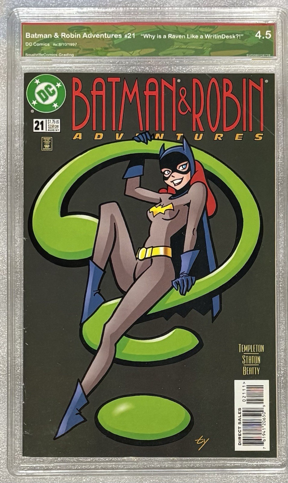 Batman and Robin Adventures #21 :graded 4.5-Ty Templeton Cover & Story 🤓