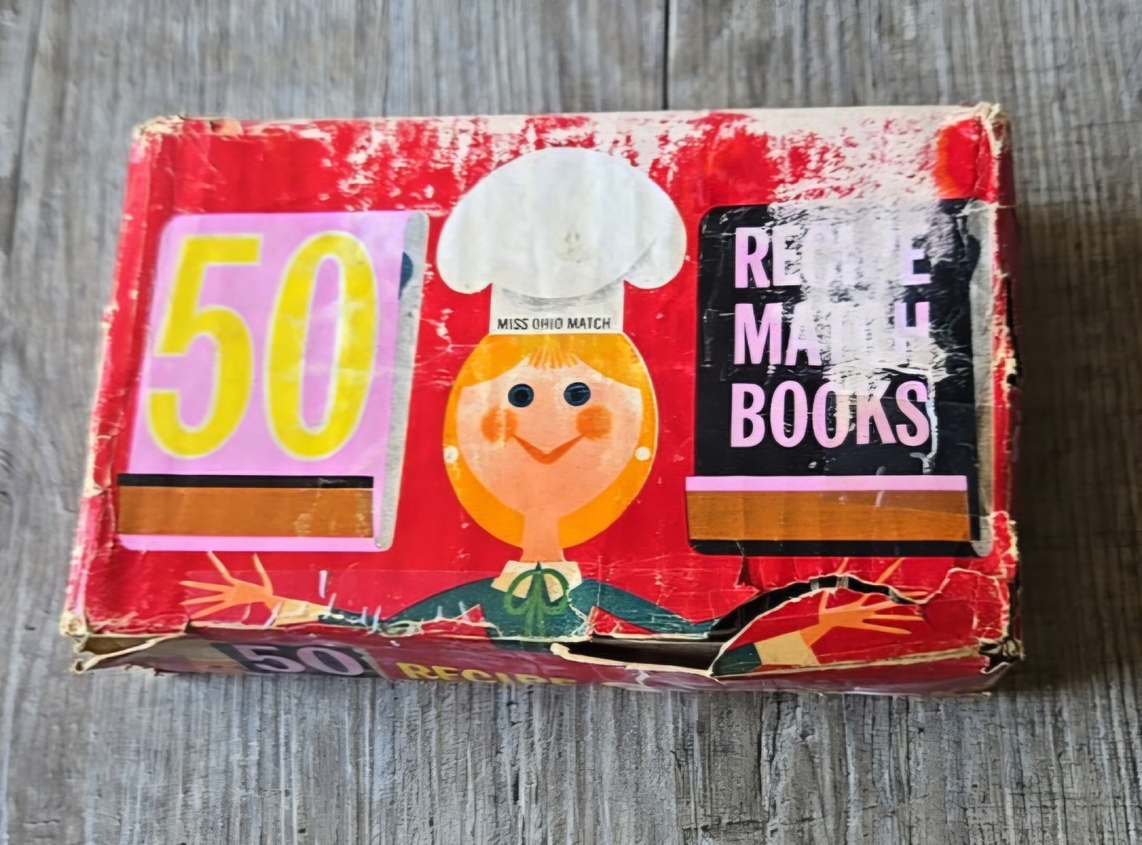 Vintage Matches 1961 Miss Ohio Match Co. 50 CT Brick Recipe Matchbooks NOS Vintage Matches 1961 Miss Ohio Match Co. 50 CT Brick Recipe Matchbooks NOS