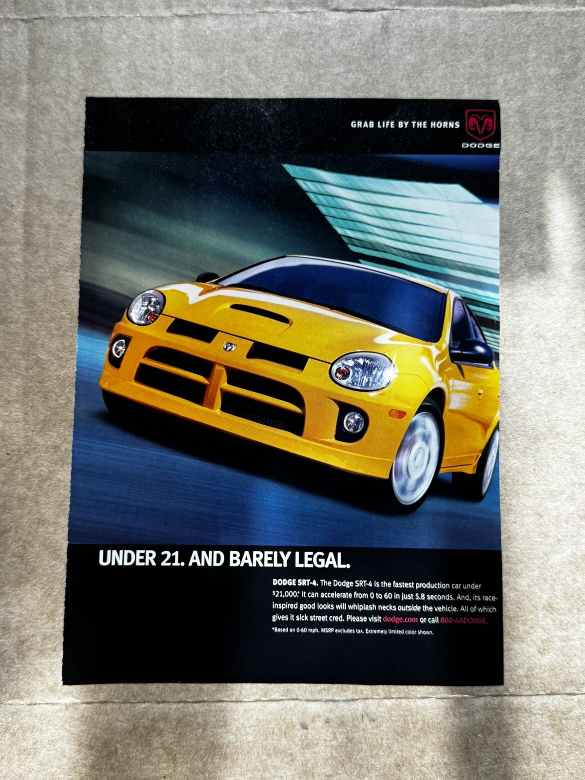 2004 PRINT AD Dodge SRT-4 
