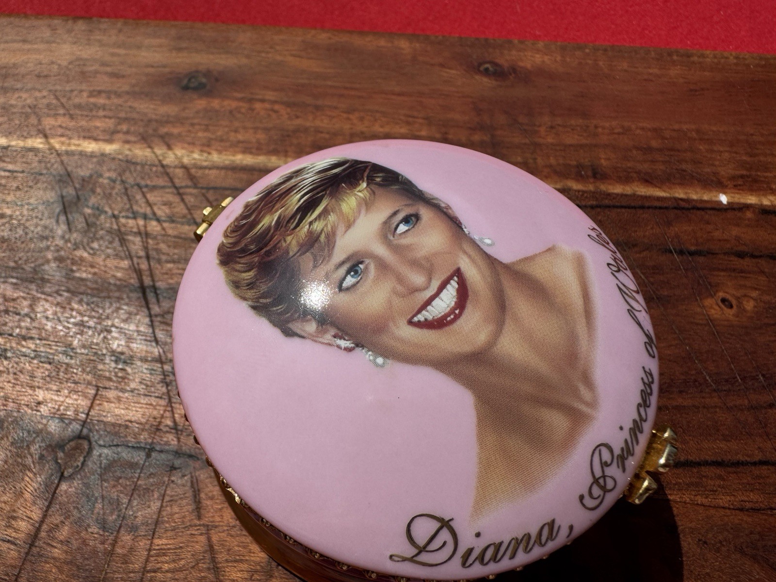 Vintage Princess Diana Musical Trinket Box