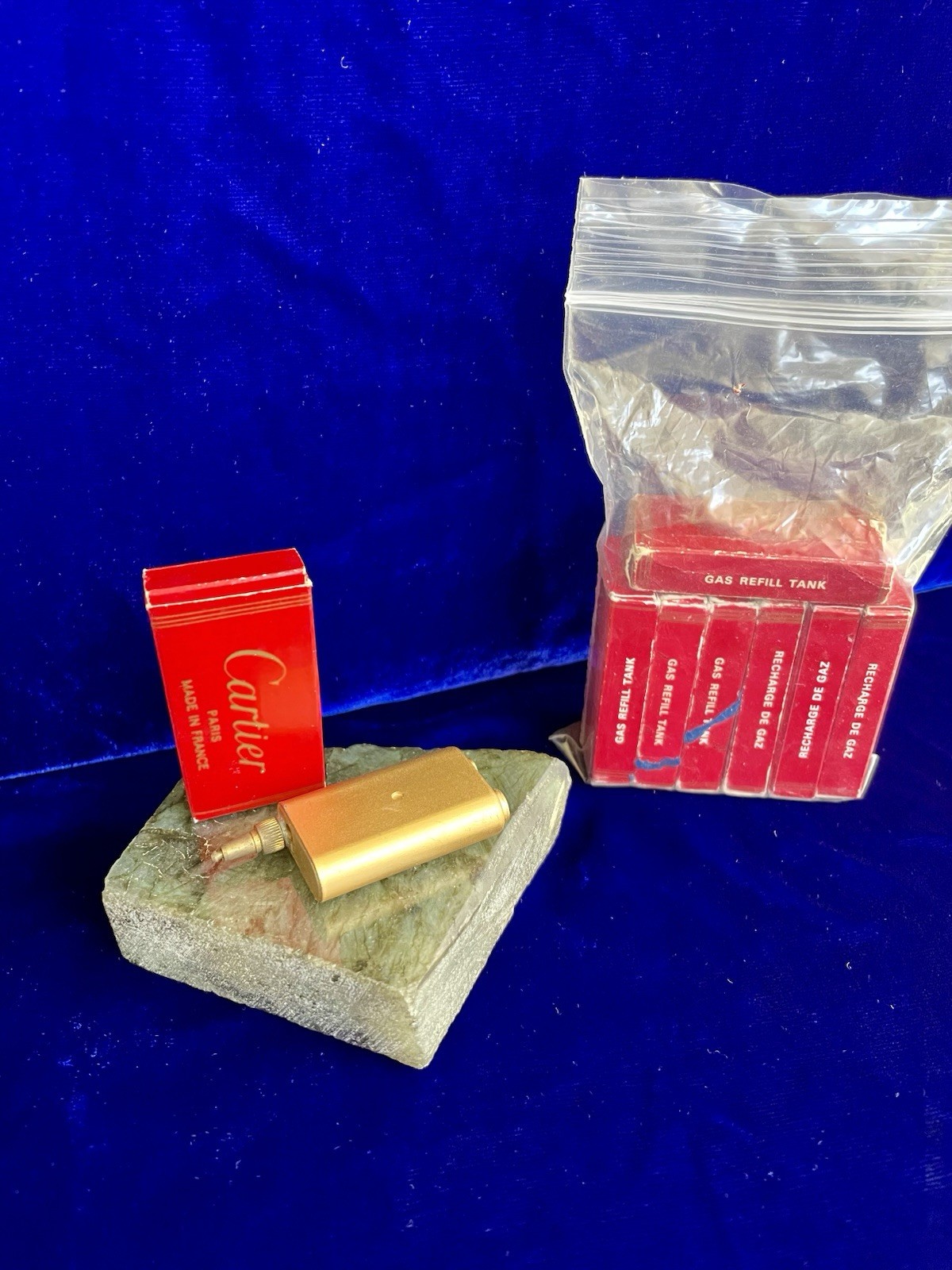 Vintage Cartier Lighter Gas Tank New Condition Old Stock Box