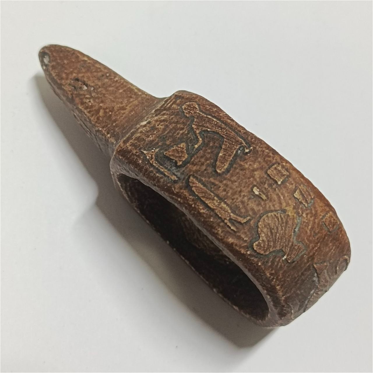 Handmade Egyptian Stone Ring, Hieroglyphic Carving, Ancient Egypt Vintage Style. Handmade Egyptian Stone Ring, Hieroglyphic Carving, Ancient Egypt Vintage Style.