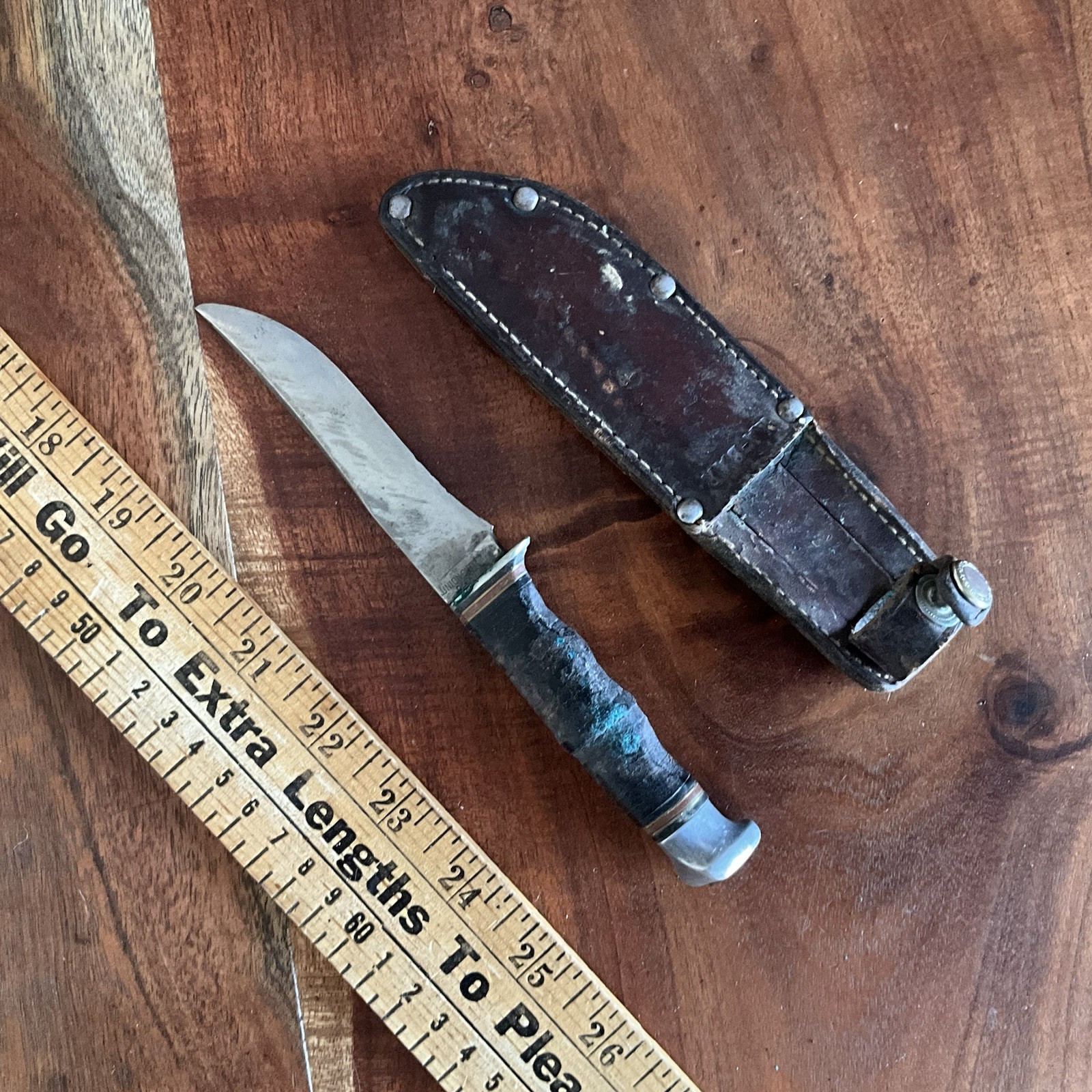 Vintage KA-BAR, Union Cutlery Co. Olean NY. Fixed Blade Hunting Knife Sheath Vintage KA-BAR, Union Cutlery Co. Olean NY. Fixed Blade Hunting Knife Sheath