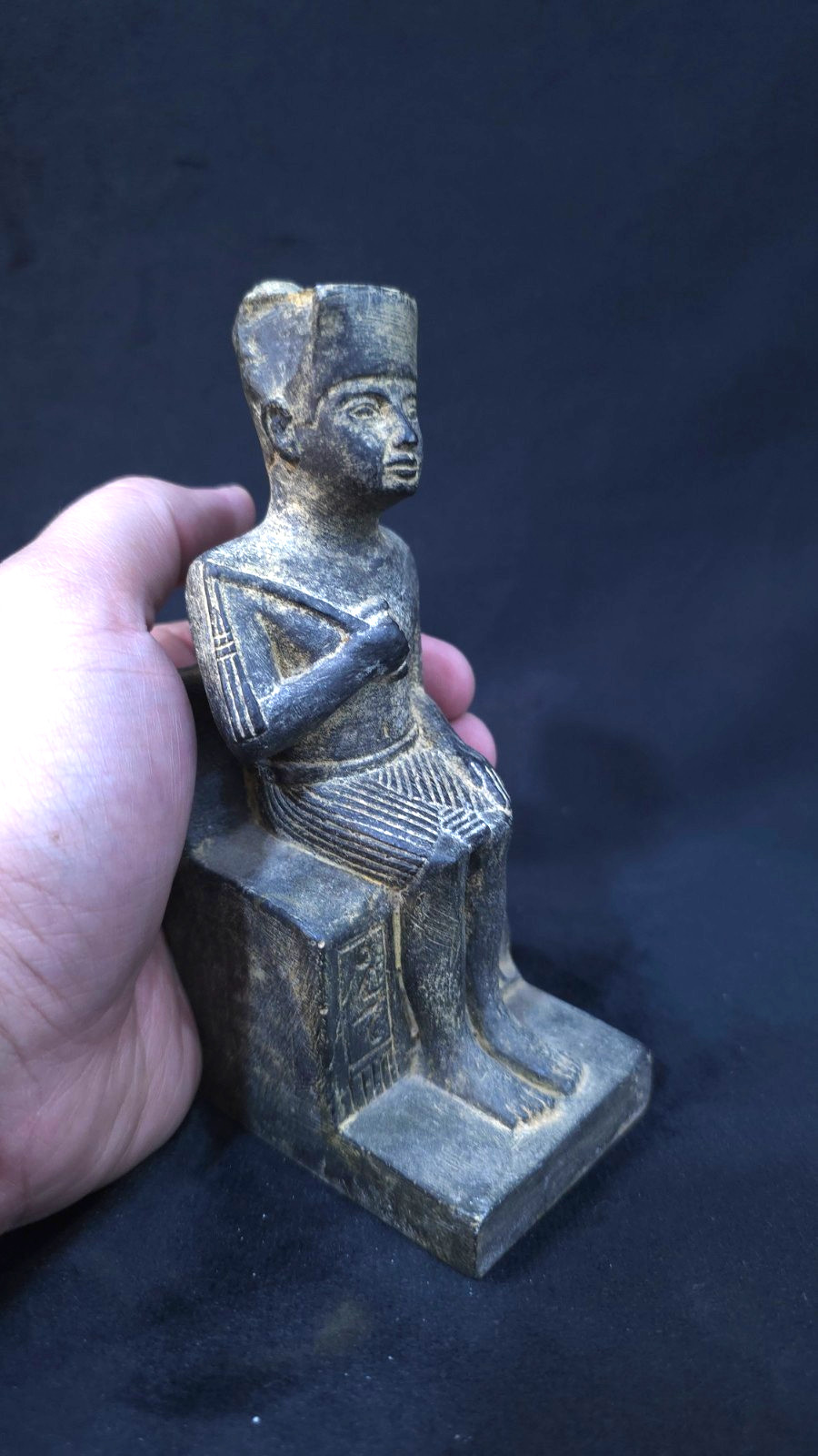 Authentic Ancient Egyptian King Khufu Statue Artifact Figurine Egyptian BC Authentic Ancient Egyptian King Khufu Statue Artifact Figurine Egyptian BC