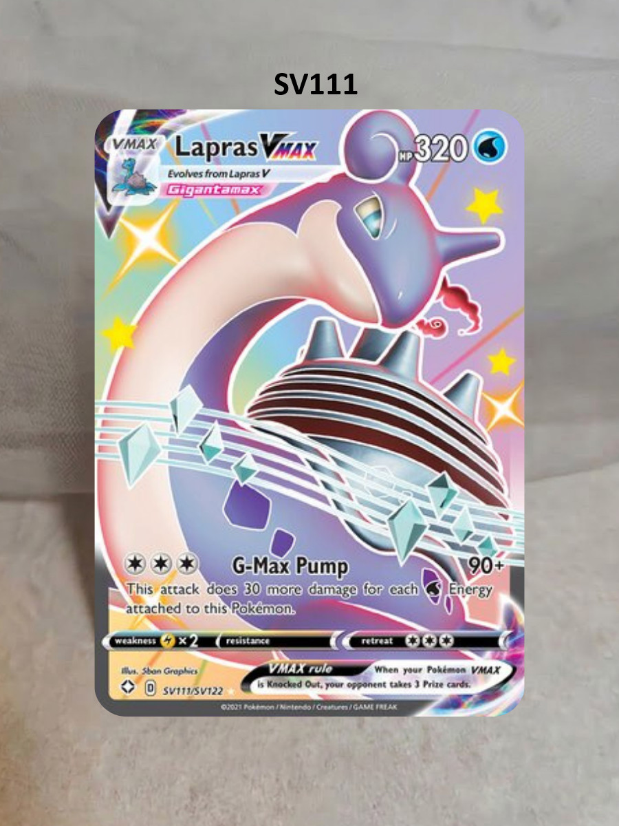 Lapras Variation Pokemon Sticker, Credit Card Skin Decal, Anime Holographic Lapras Variation Pokemon Sticker, Credit Card Skin Decal, Anime Holographic