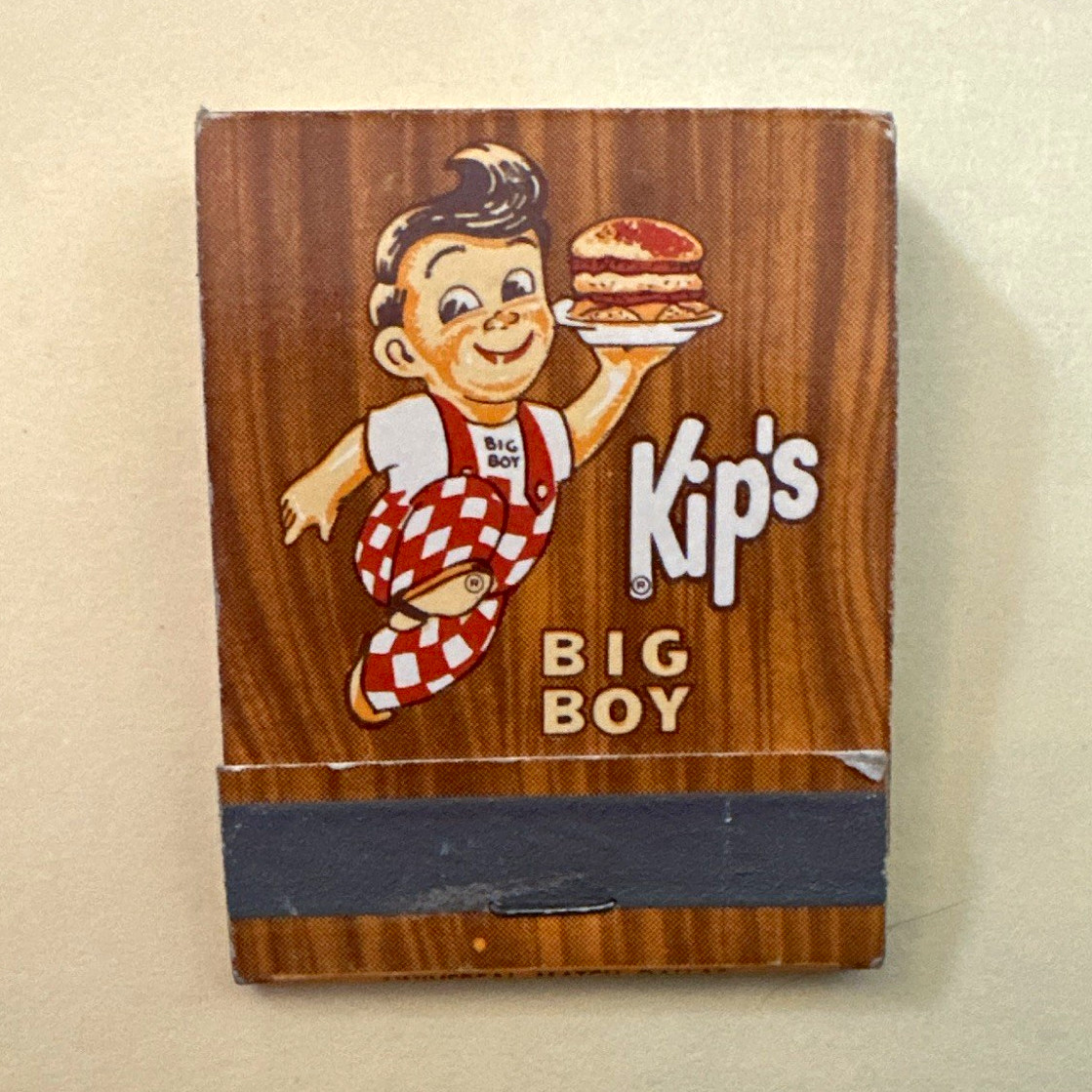 Big Boy Kip\'s Big Boy Matchbook Texas Carry Out Service Restaurant Advertising