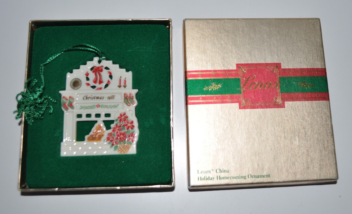 Lenox Christmas 1988 Holiday Homecoming Ornament - Original Box
