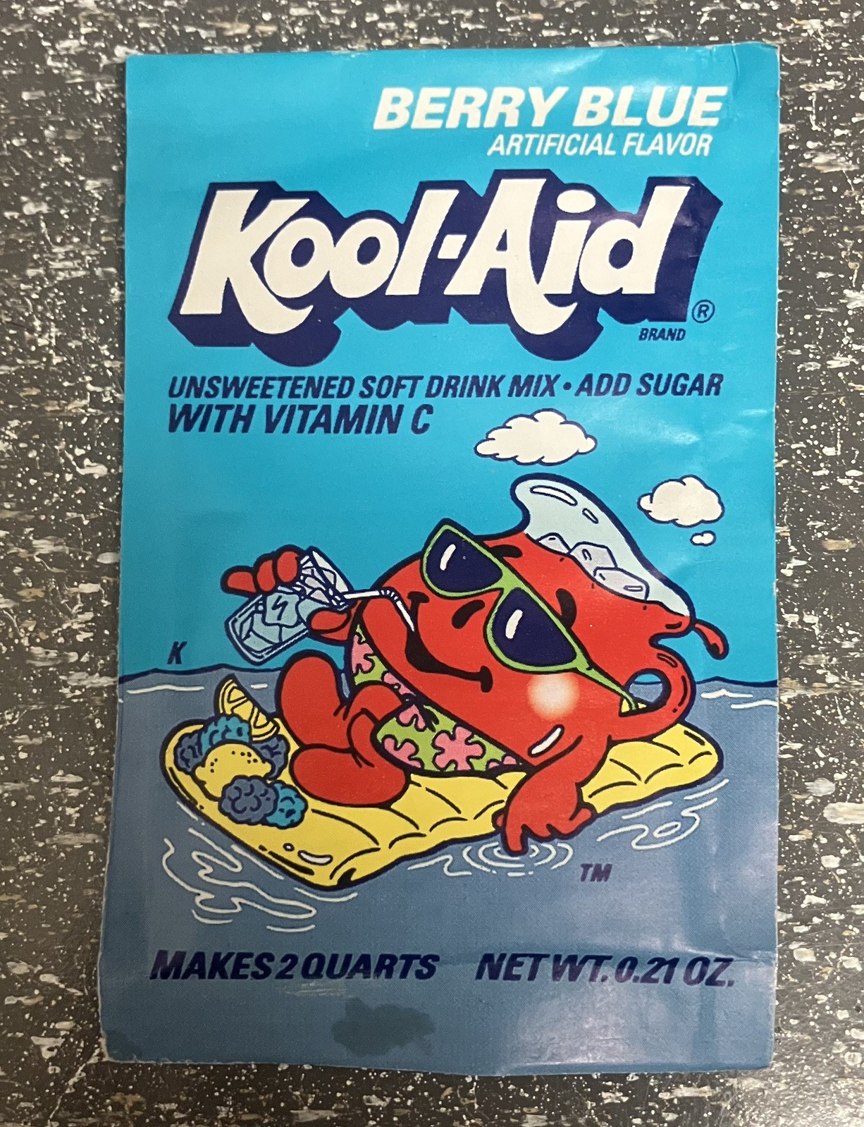 Kool-Aid Berry Blue 1988 Vintage Sealed Packet Rare Discontinued Collectible Kool-Aid Berry Blue 1988 Vintage Sealed Packet Rare Discontinued Collectible