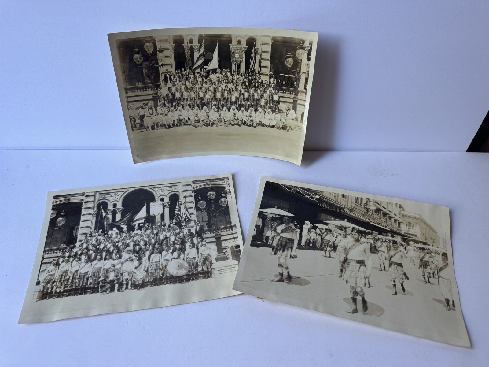 1920’s Shriner’s Fraternal Order Honolulu Hawaii vtg Photo Lot Parade ES Brooke