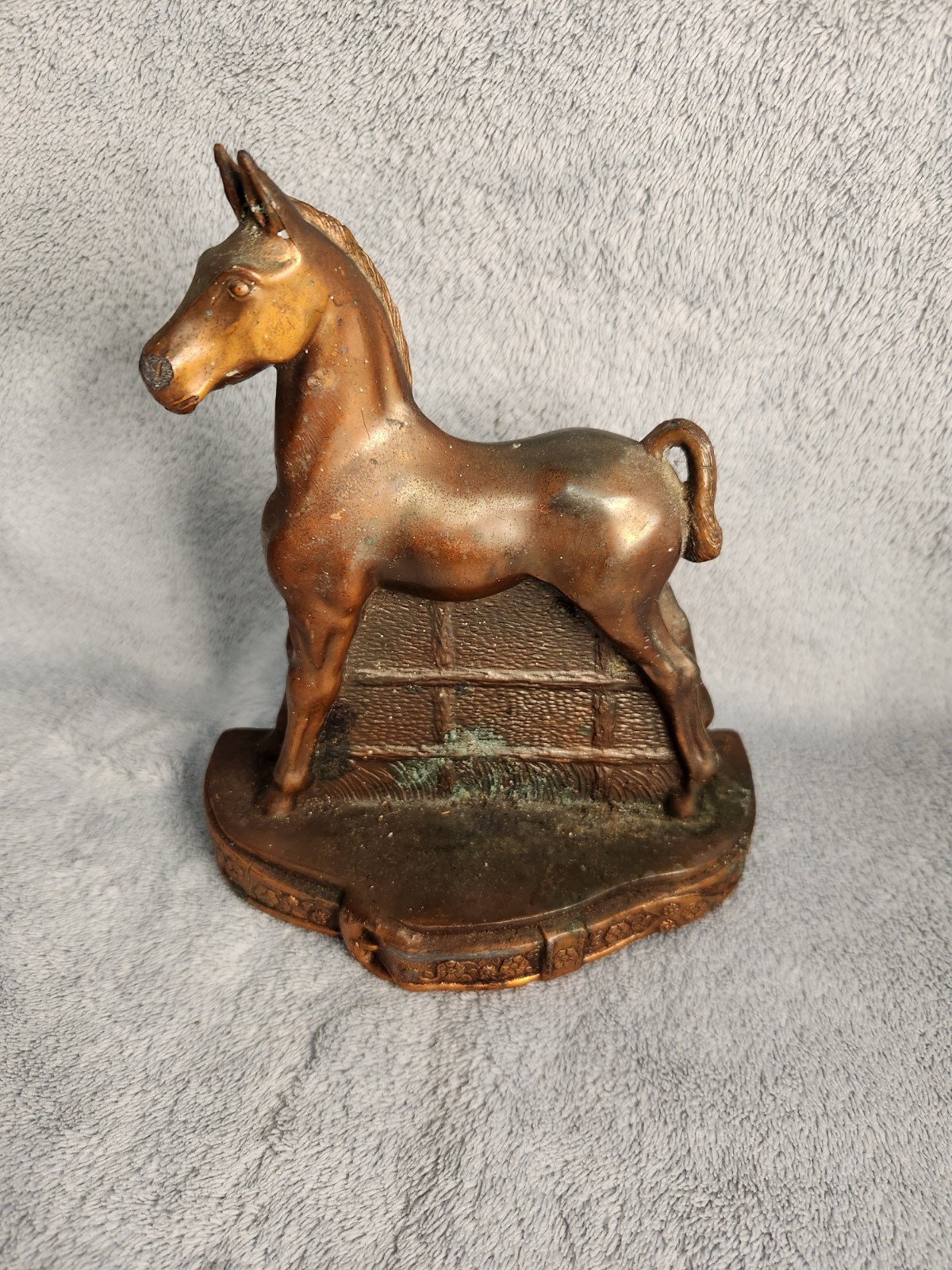 Vintage Philip DiNapoli Champion Products Colt Horse Bookend – Copper – c. 1940