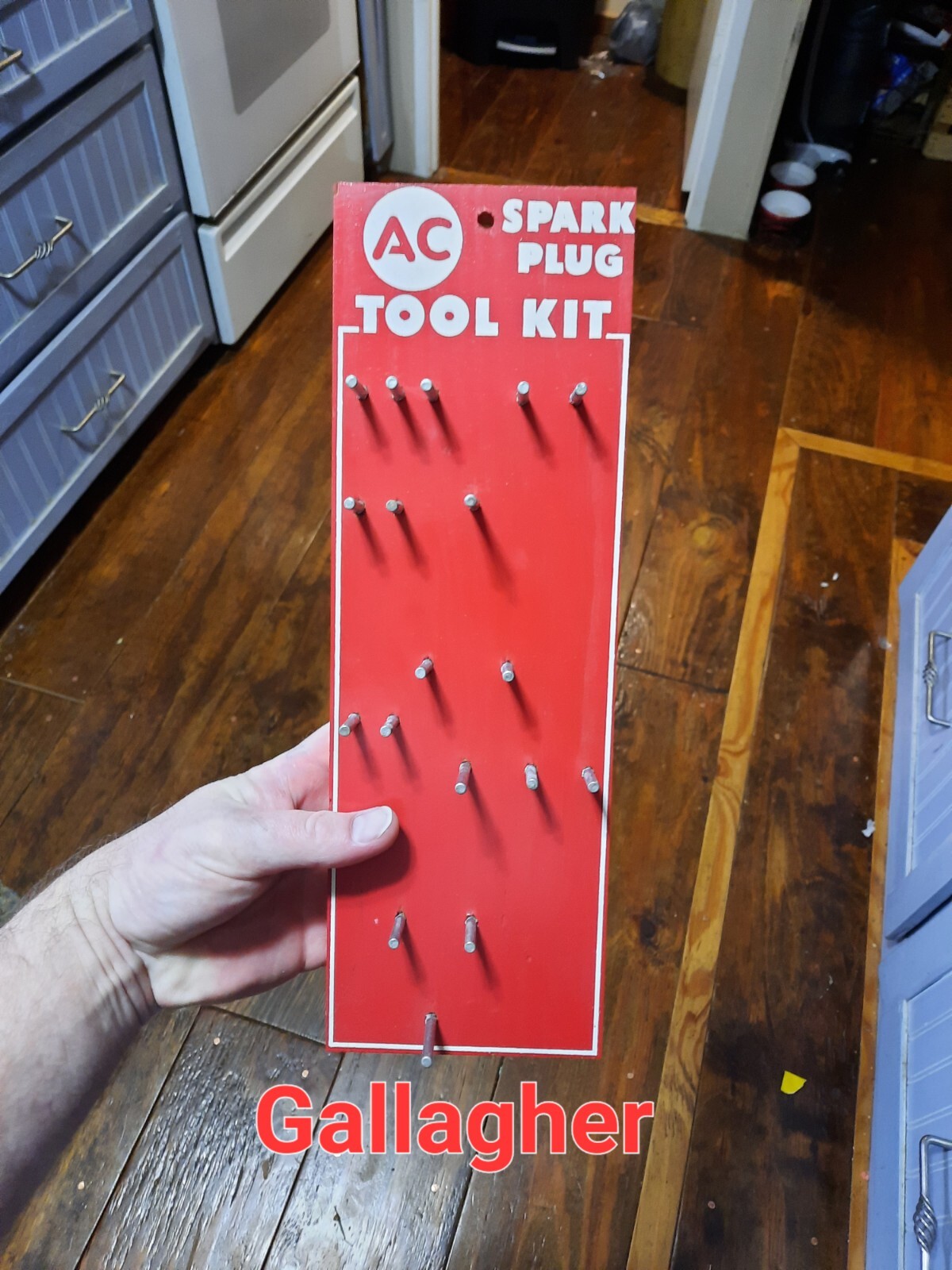 NOS Vintage AC Spark Plug Tool Kit Mechanics Wall Rack Chevrolet Gas Sign NOS Vintage AC Spark Plug Tool Kit Mechanics Wall Rack Chevrolet Gas Sign