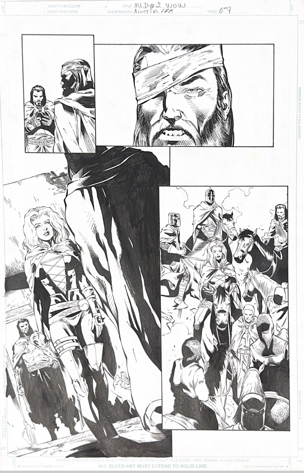 Original :Brian Pulido's Medieval Lady Death: War of the Winds #2 Story Page # 7