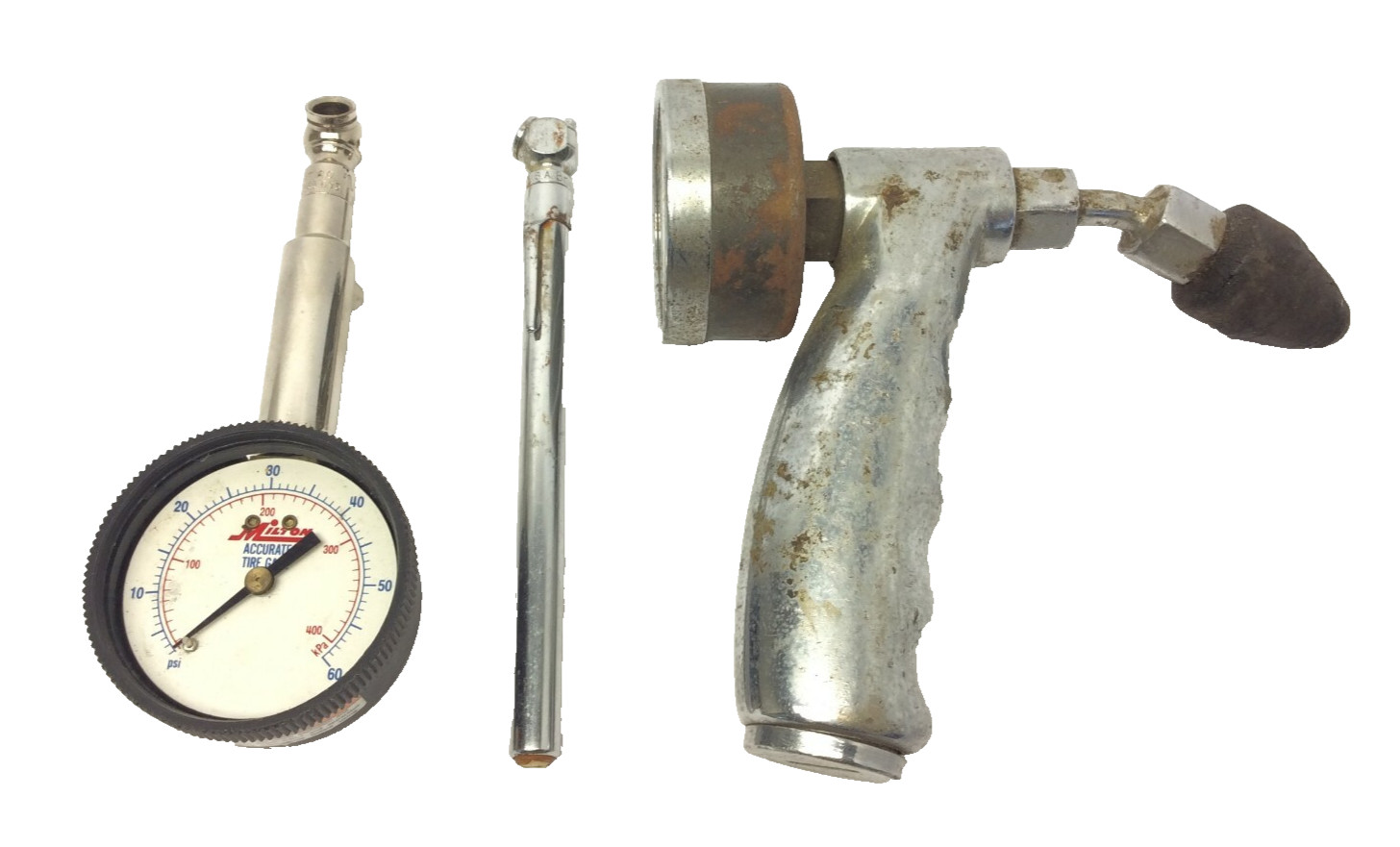 Mixed Vintage Lot Used Milton Tire Guard Pneumatic Air Tools Harvey Hanson Parts