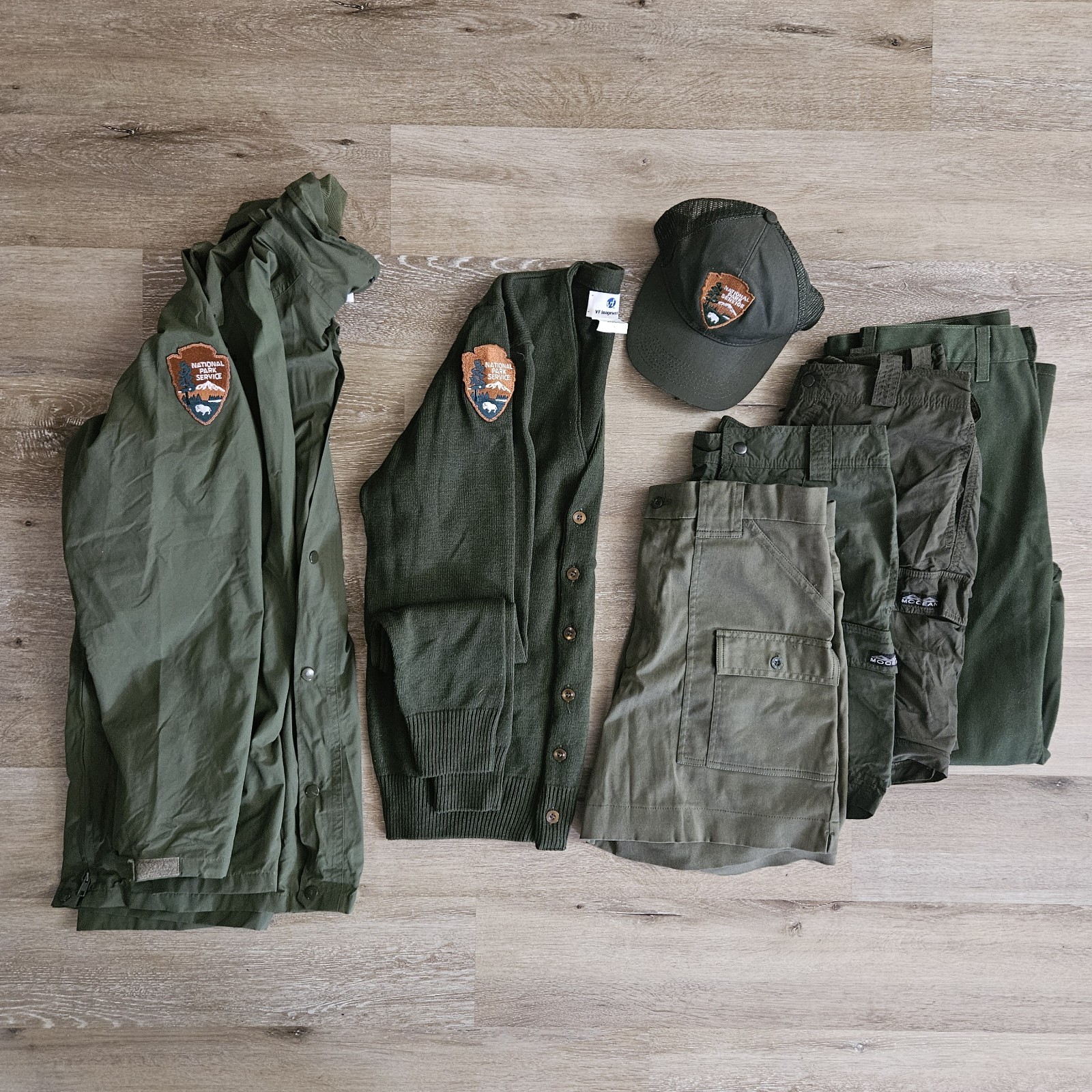 Vintage National Park Service NPS Lot Women’s Jacket Sweater Pants Shorts Hat