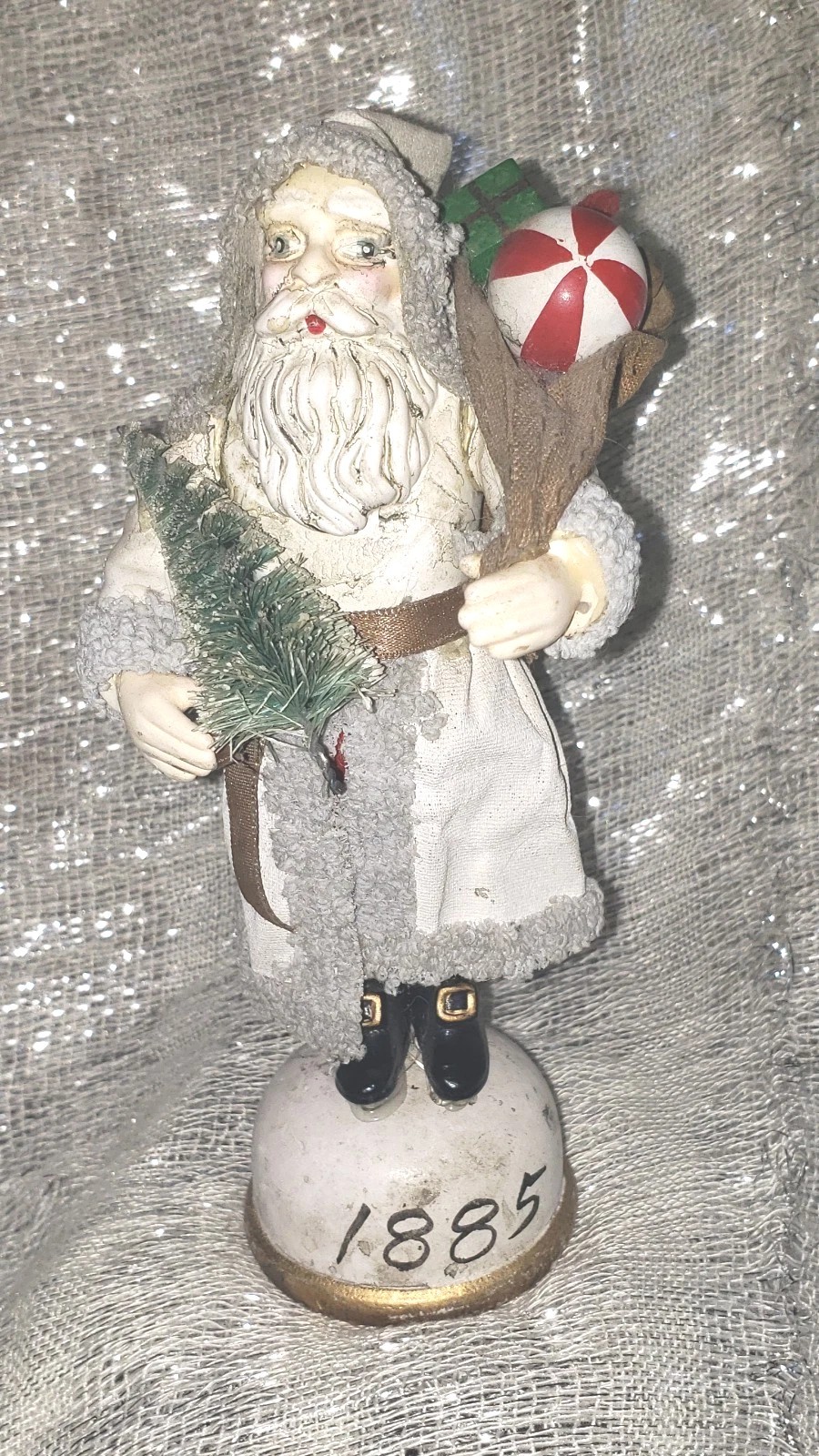 Vintage Christmas Victorian Santa Tree 1885 Kurt ADLER Paper Mache Figurine Vintage Christmas Victorian Santa Tree 1885 Kurt ADLER Paper Mache Figurine