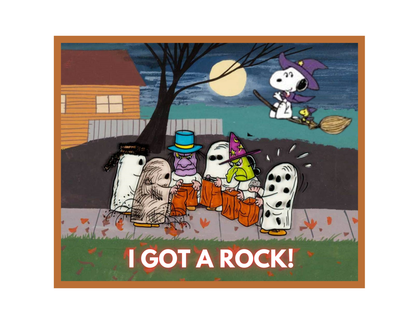 Halloween, I GOT A ROCK Flat Flexible Refrigerator Magnet