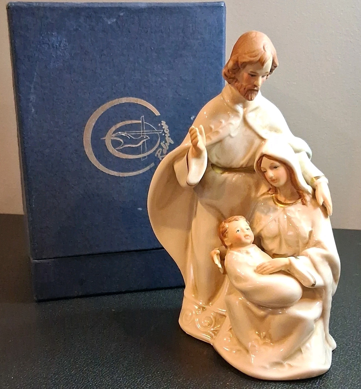 Limited Ed Italian Porcelain Sacra Famiglia Holy Family Figurine Boxed 45/500