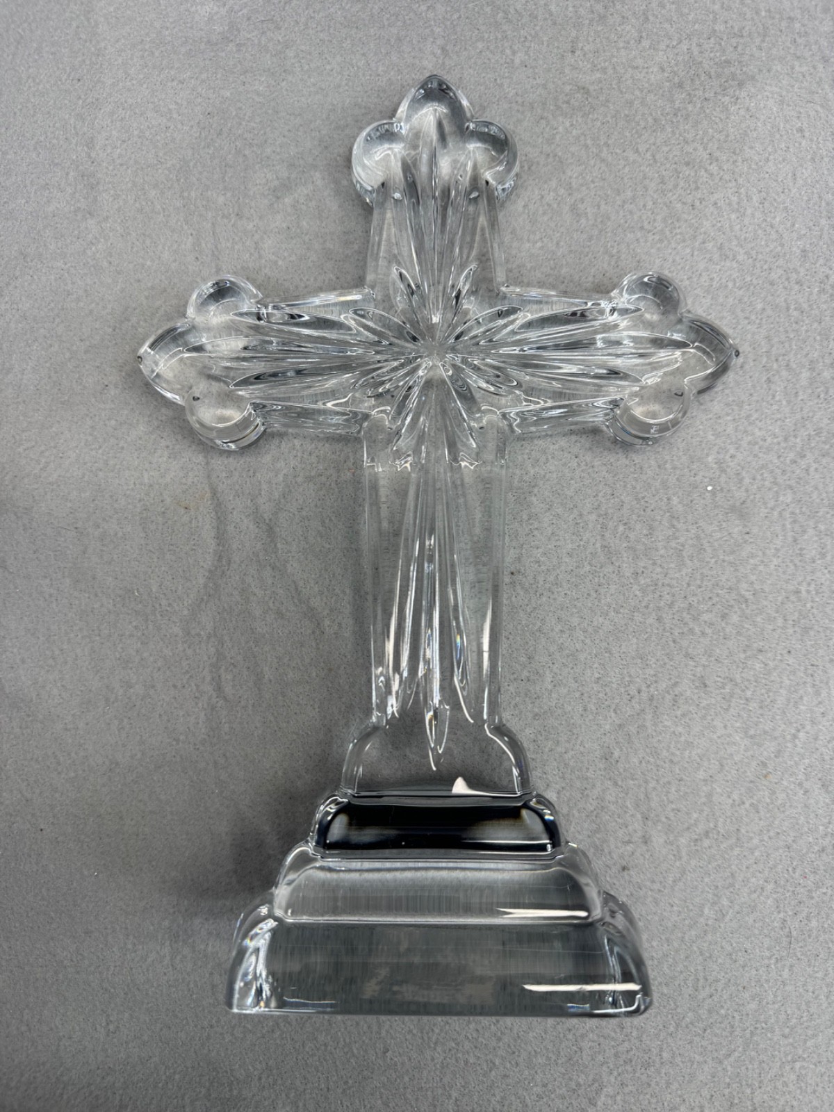 Large Waterford Lead Crystal STAR CROSS Standing  10\