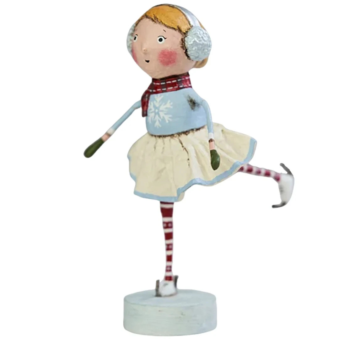LORI MITCHELL ~ Skating Katie ~ Folk Art Christmas Figure
