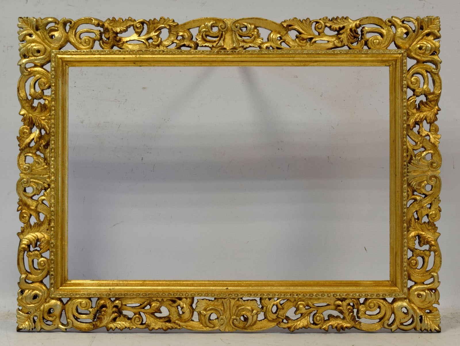 Circa 1880–1900, Antique Frame, Original Condition, Metal Leaf