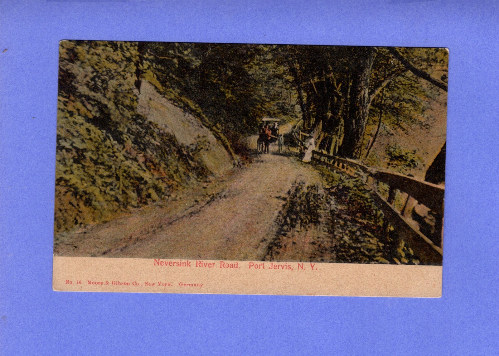 Port Jervis, New York   Neversink River Road  @ 1906