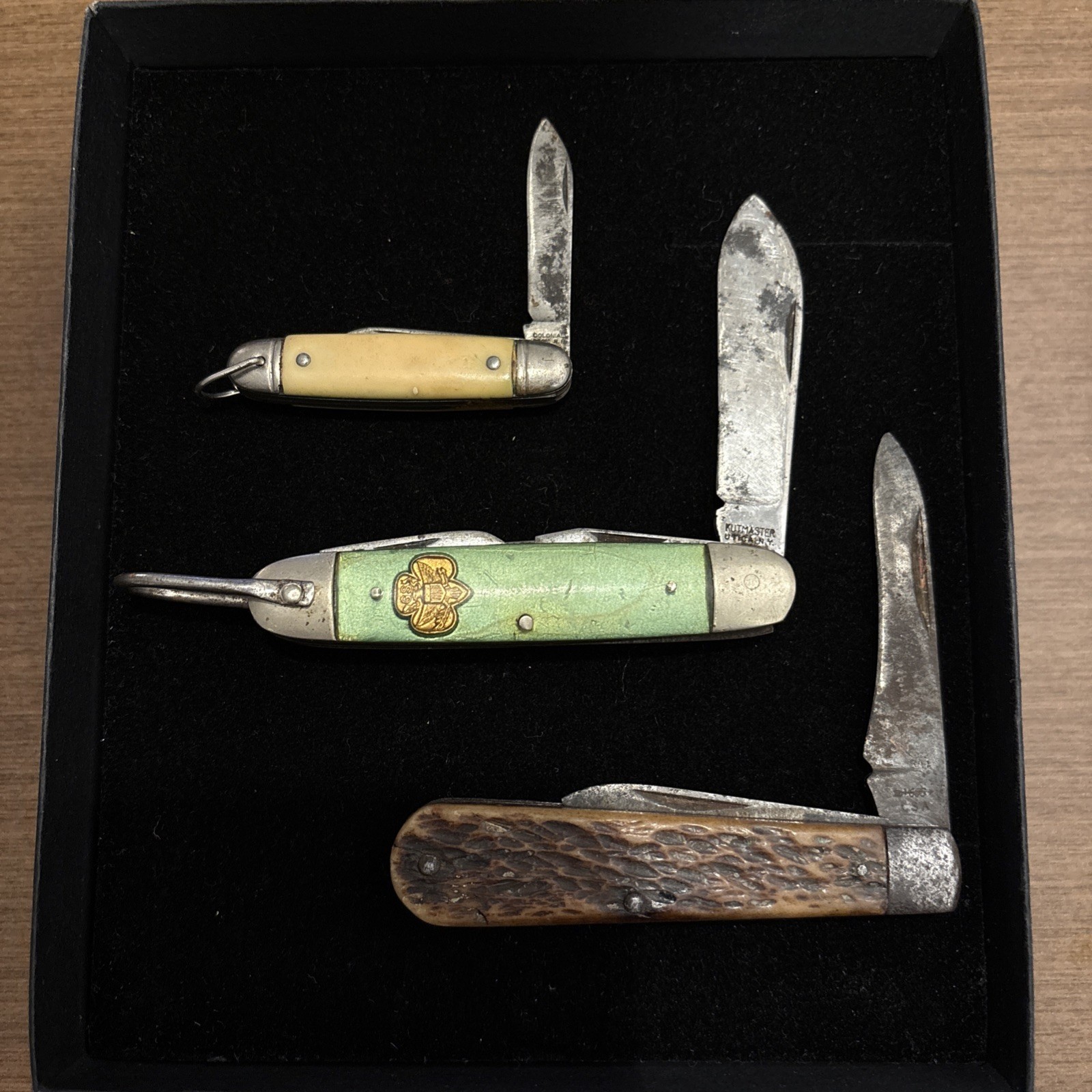 Vintage Pocket Knife Lot of 3 - Official Girl Scout Kutmaster,Imperial, Colonial