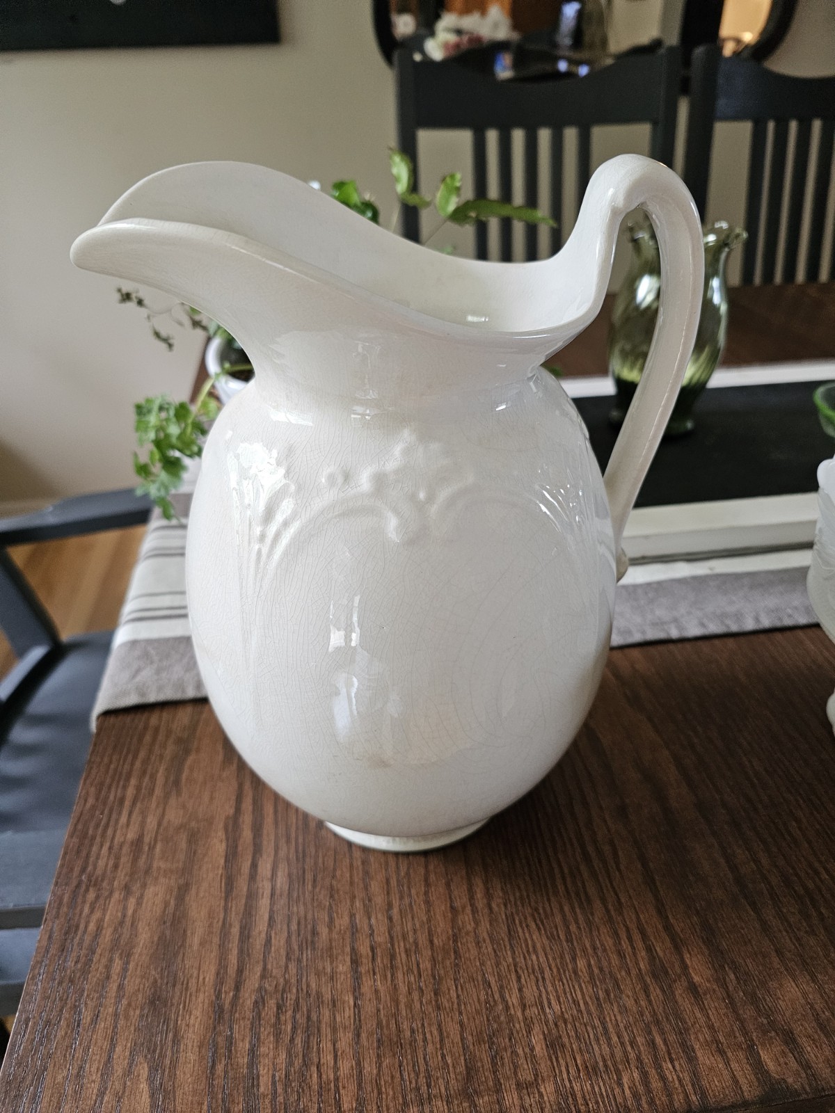 Antique W.S. George Ironstone Pitcher