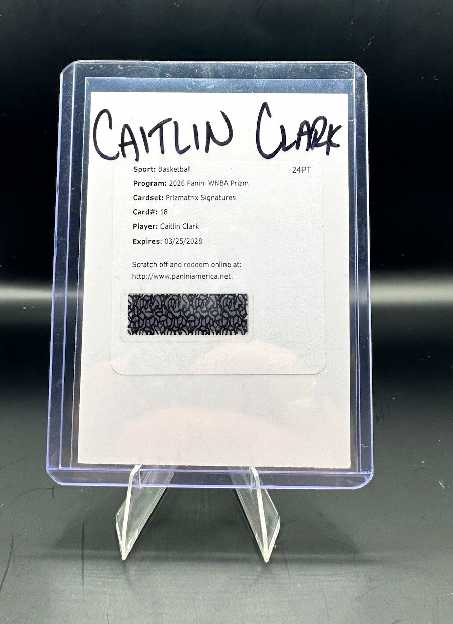 2026 Panini Prizm WNBA Caitlin Clark Prizmatrix Signatures Auto Redemption 2026 Panini Prizm WNBA Caitlin Clark Prizmatrix Signatures Auto Redemption
