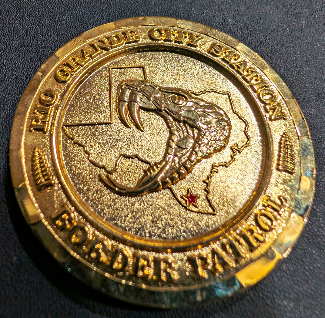 U.S. Border Patrol Rio Grande City TX Station Original Militaria Challenge Coin