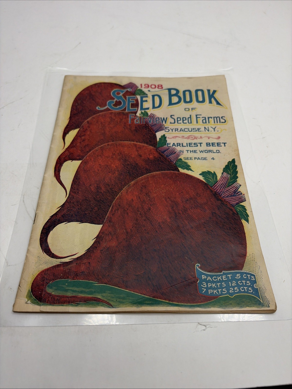Vintage 1908 Seed Book Catalog Of Fairview Seed Farms Syracuse. N.Y. 32 Pages Vintage 1908 Seed Book Catalog Of Fairview Seed Farms Syracuse. N.Y. 32 Pages