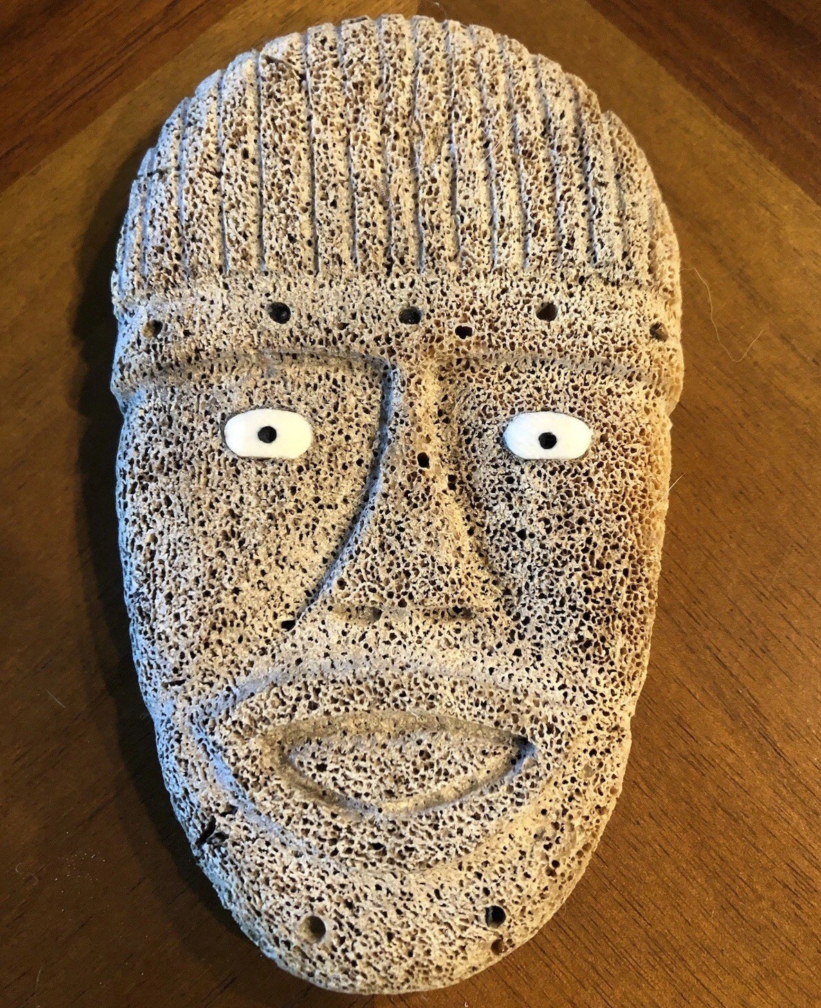  Authentic Alaskan  Native Inuit/ Inupiaq Hand Carved Spirit Mask  Foss Whale  