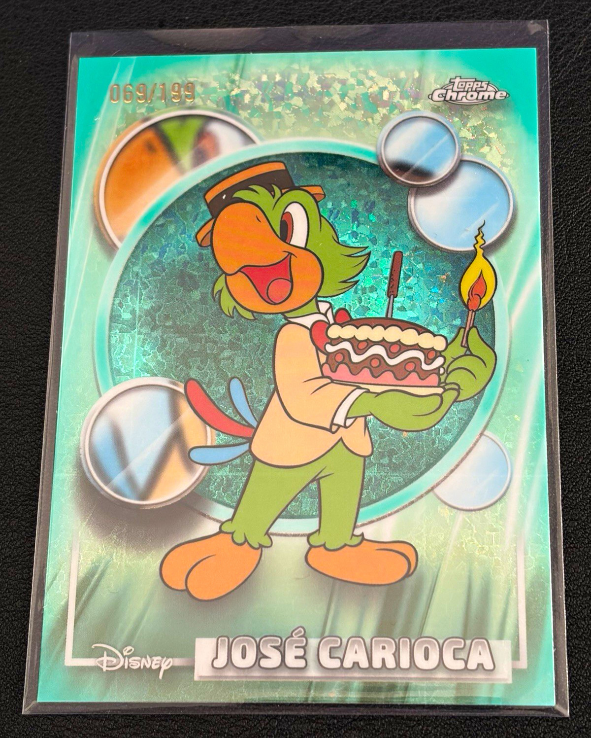 Topps 2026 Topps Chrome Disney José Carioca #97 Serial Numbered 069/199