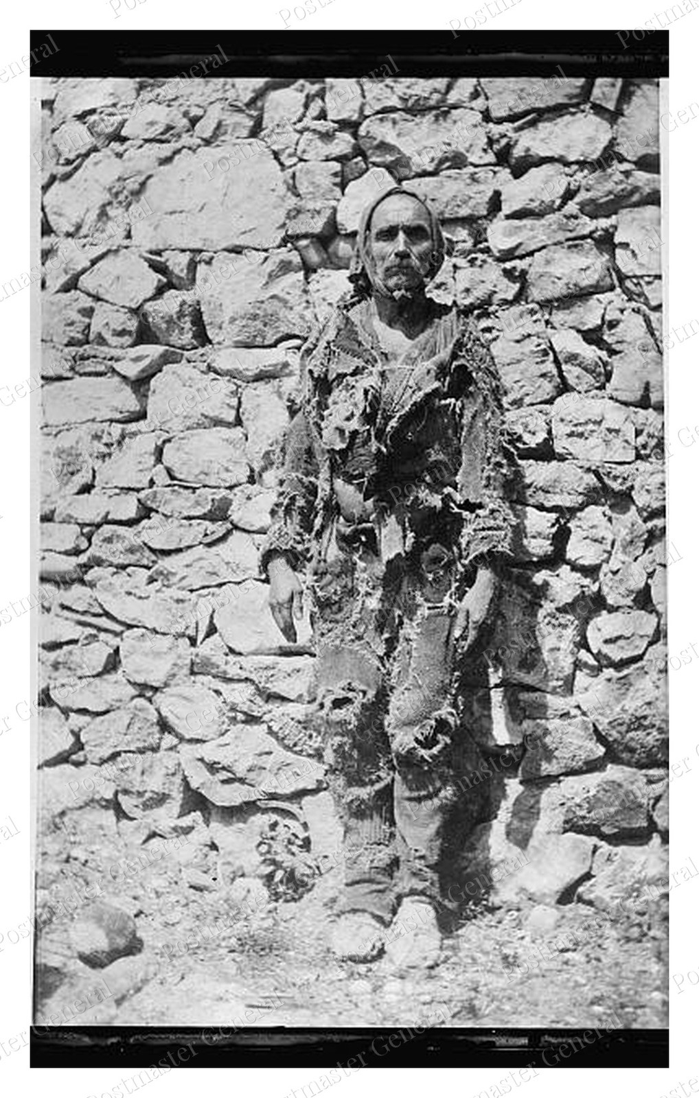 Podgorica Montenegro Ragged Man Standard Postcard COPY RPPC Podgorica Montenegro Ragged Man Standard Postcard COPY RPPC