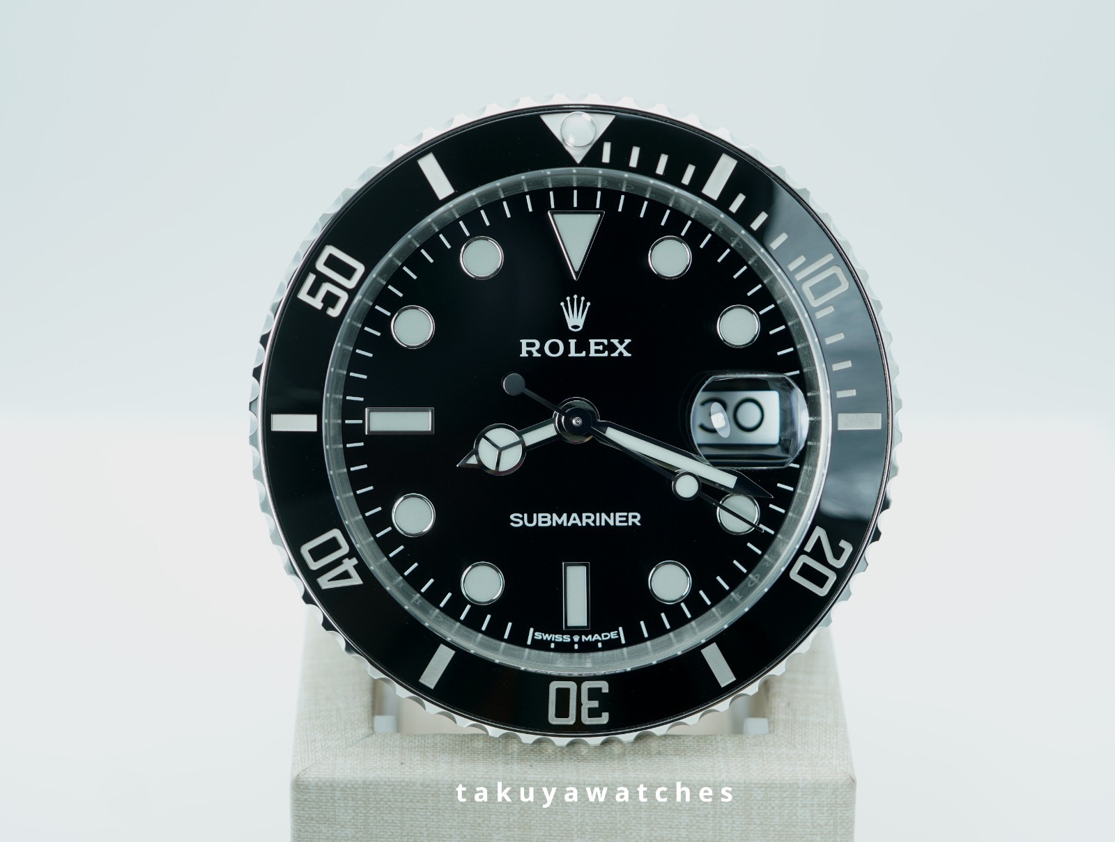 Rolex 909010LN SUBMARINER DATE DESK CLOCK STAINLESS STEEL 80MM 2026 Rolex 909010LN SUBMARINER DATE DESK CLOCK STAINLESS STEEL 80MM 2026