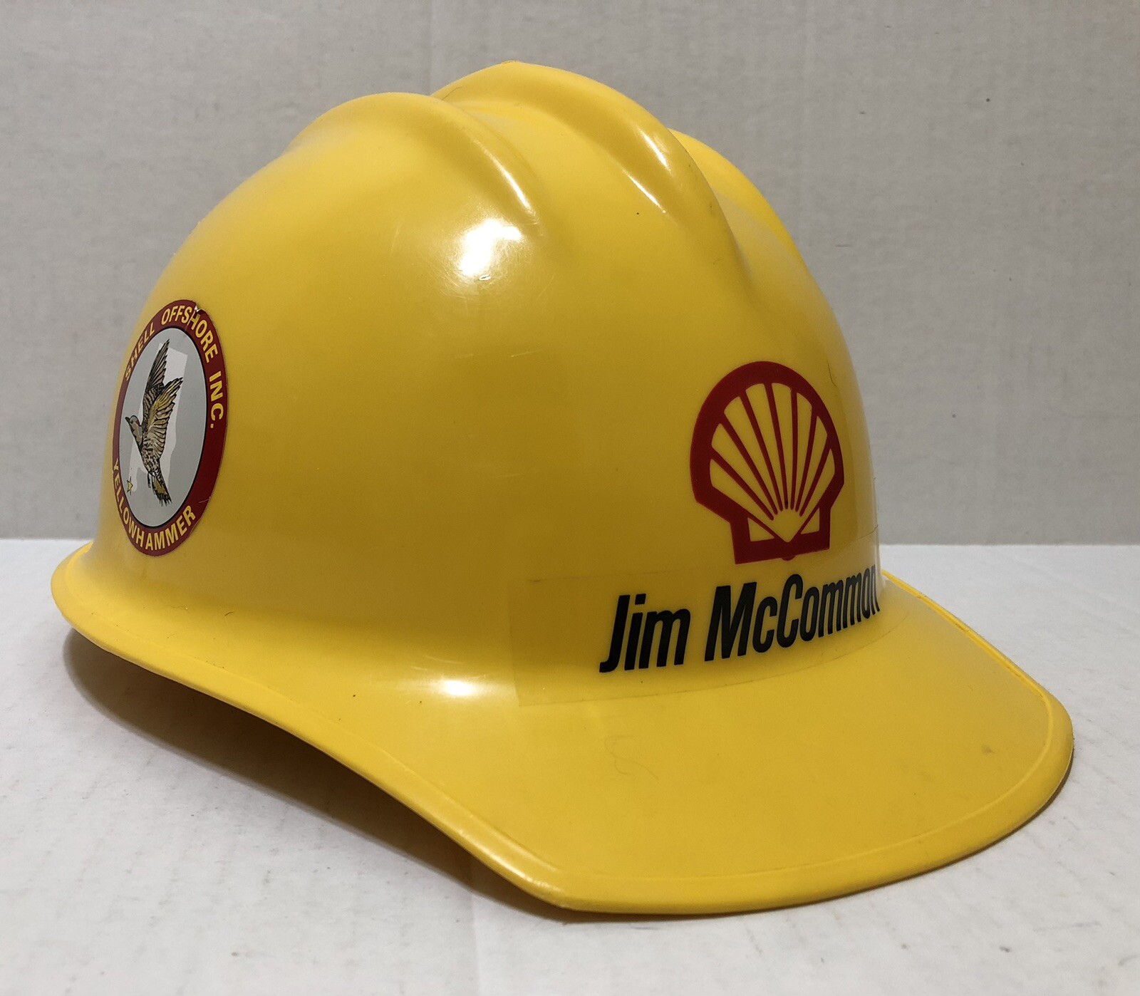 Vintage 1980s Hardhat - SHELL Offshore - YELLOWHAMMER - Mobile / Coden, Alabama Vintage 1980s Hardhat - SHELL Offshore - YELLOWHAMMER - Mobile / Coden, Alabama