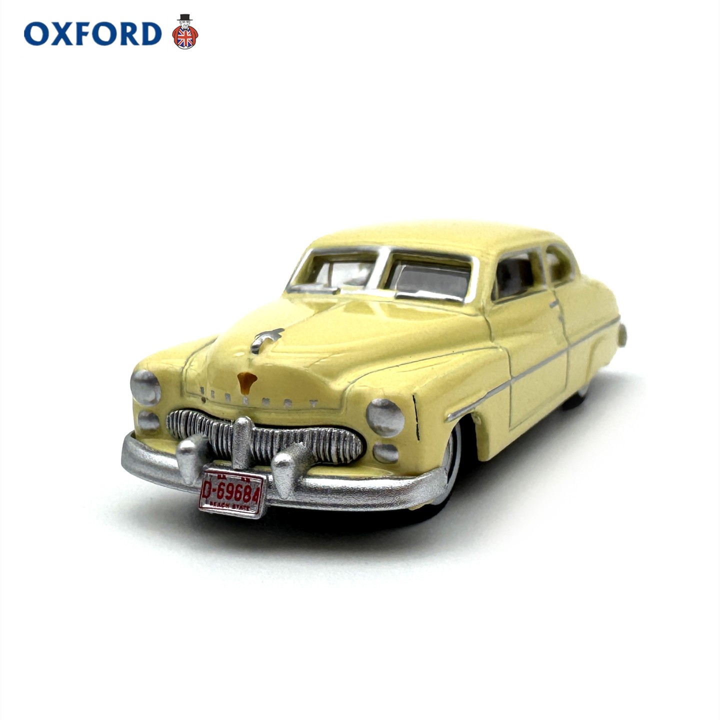 1:87 1949 Mercury 8 Coupe Yellow Alloy Diecast Model - Collectible 1:87 1949 Mercury 8 Coupe Yellow Alloy Diecast Model - Collectible