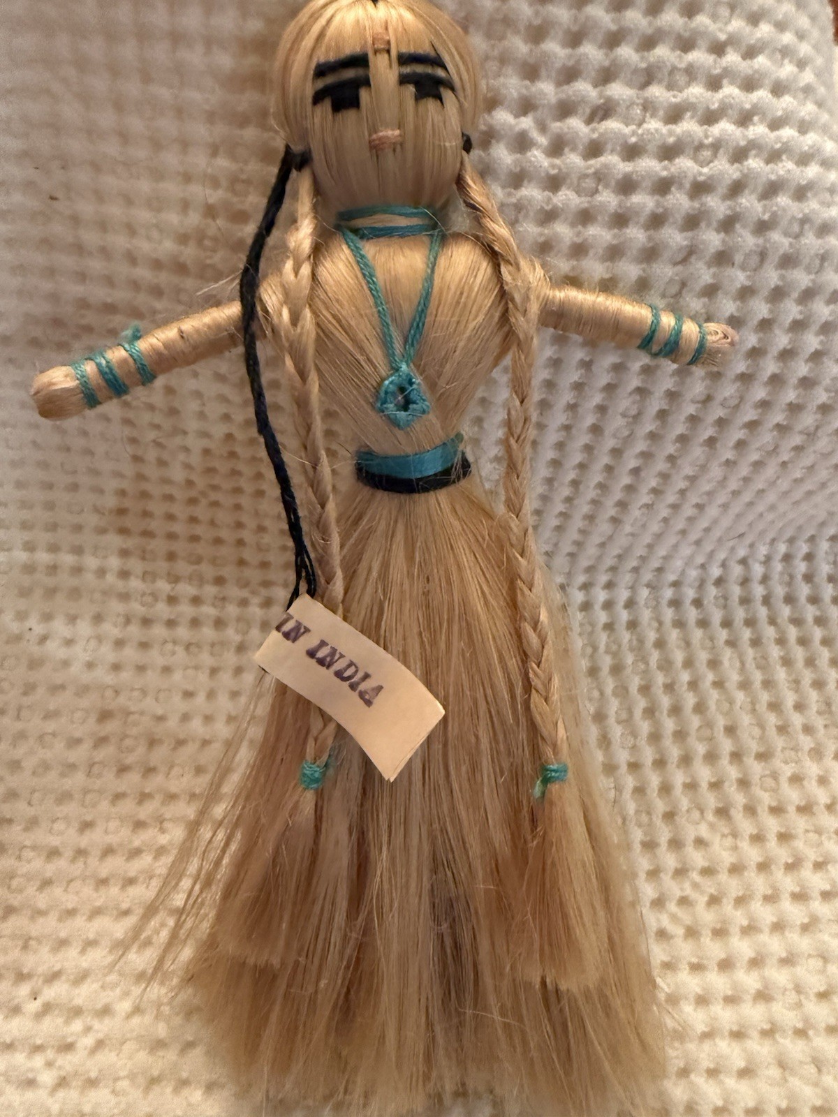 VTG folk art doll natural Fibers made in India, Toy, Decor, Collectible 6” VTG folk art doll natural Fibers made in India, Toy, Decor, Collectible 6”