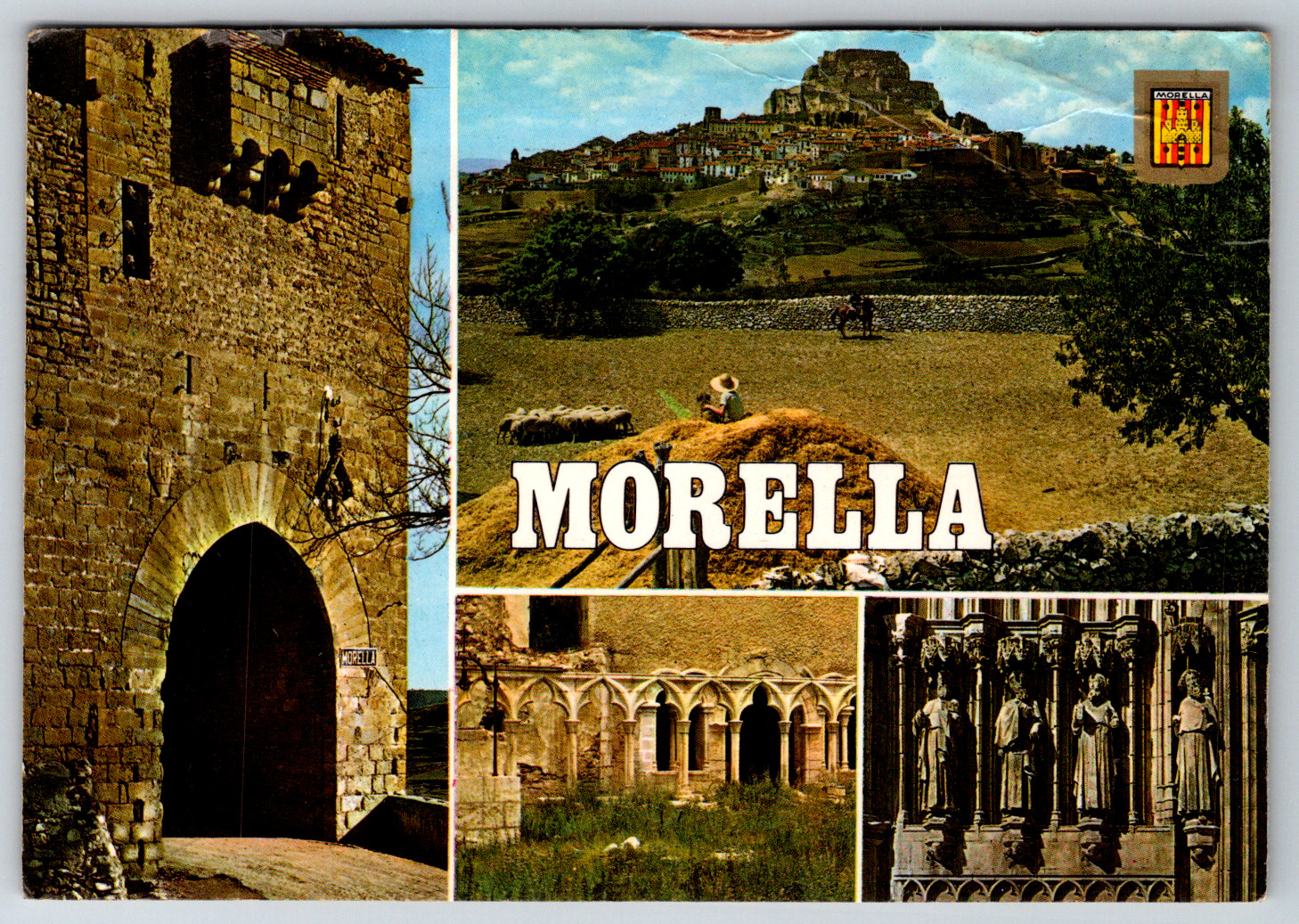 c1960s Morella Different Aspects Multi-View Vintage Postcard Continental c1960s Morella Different Aspects Multi-View Vintage Postcard Continental