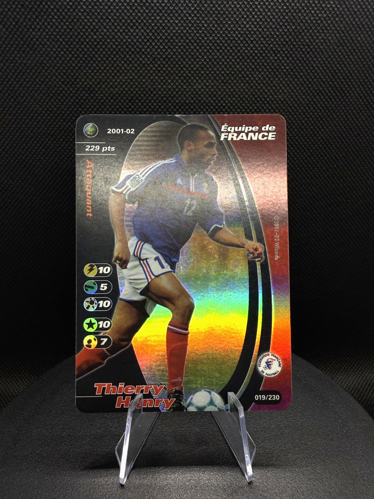 Thierry Henry Football Champions 2001/2002 Wizards TEAM DE FRANCE 019/230