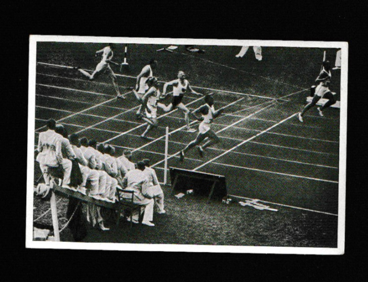 Reemtsma Sammelwerk Olympia 1936 - Tobacco Photo Card - Jesse Owens #31 Rookie