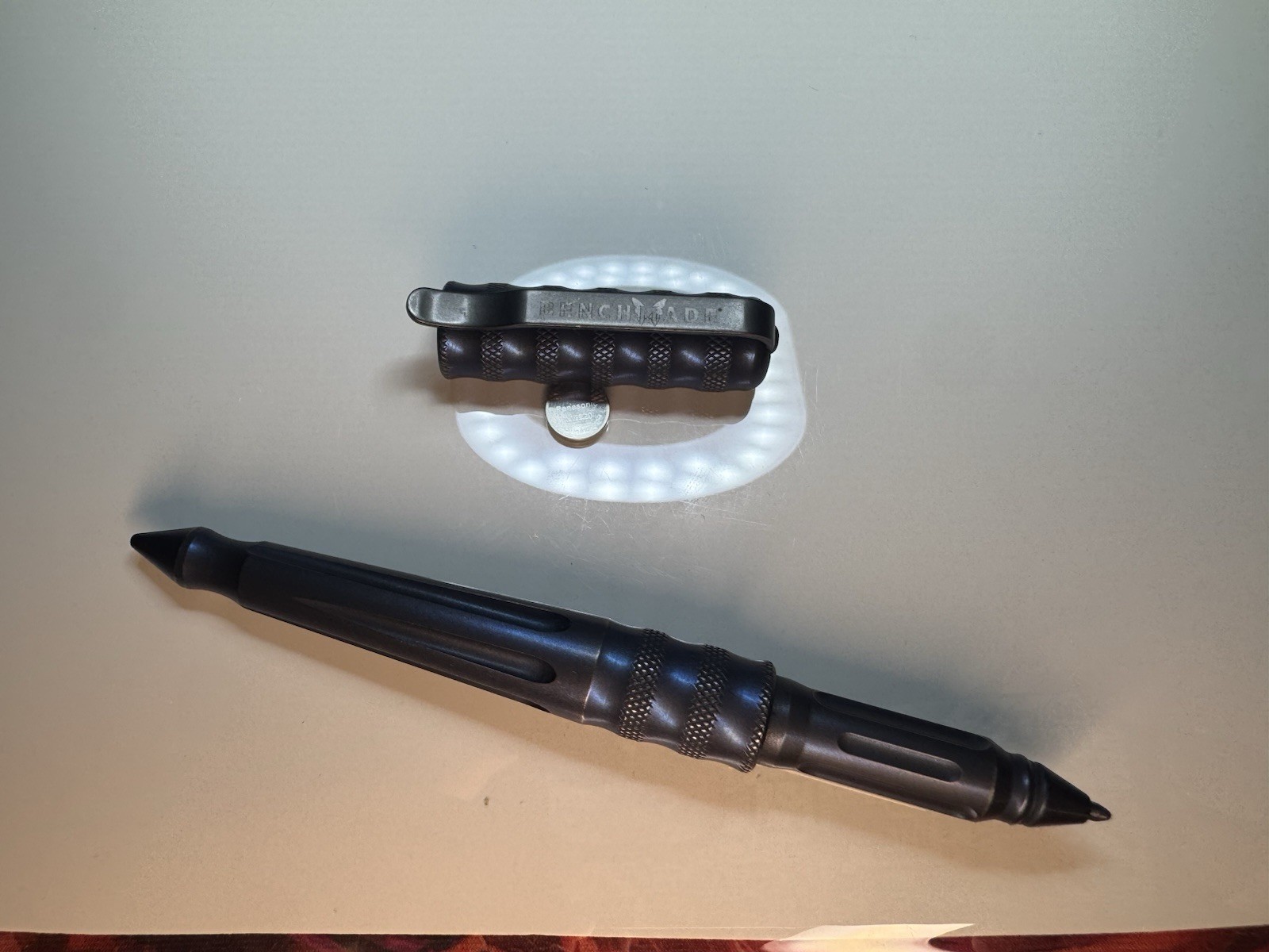 Benchmade Blue Titanium Series Pen, Black Ink - 1100-16