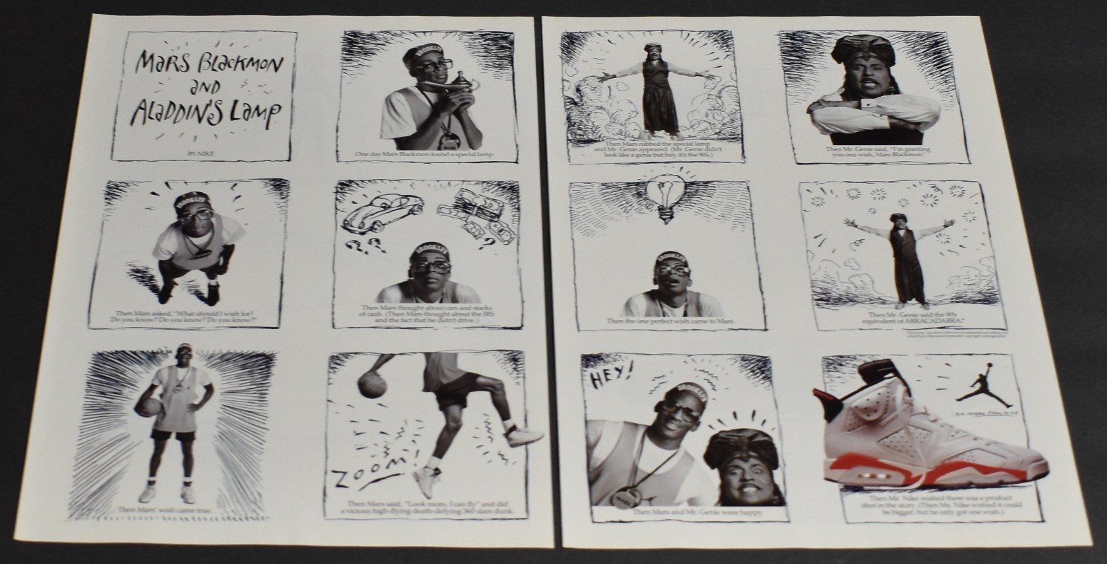 1991 Print Ad Mars Blackmon Spike Lee Aladdin\'s Lamp Little Richard MJ Nike Air