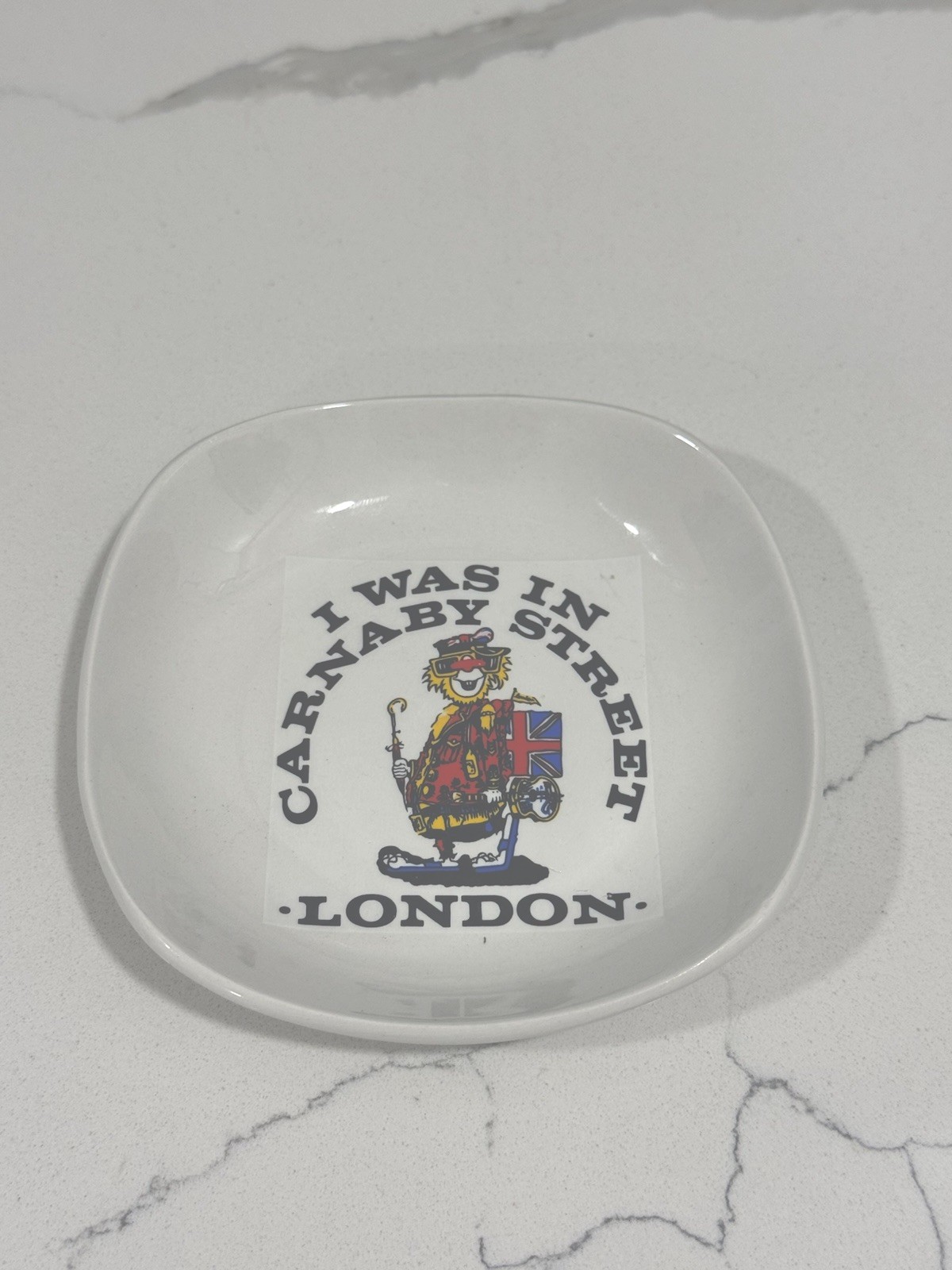 Vintage Late 1960 Carnaby Street London Souvenier Ceramic Ashtray Decramics MINT Vintage Late 1960 Carnaby Street London Souvenier Ceramic Ashtray Decramics MINT