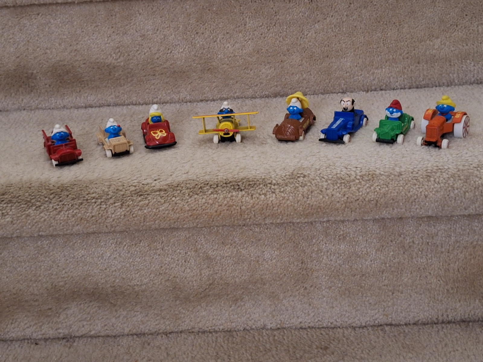 VTG 1982 Ertl Smurf Diecast Vehicles Lot of 8 - Loose \ VTG 1982 Ertl Smurf Diecast Vehicles Lot of 8 - Loose \