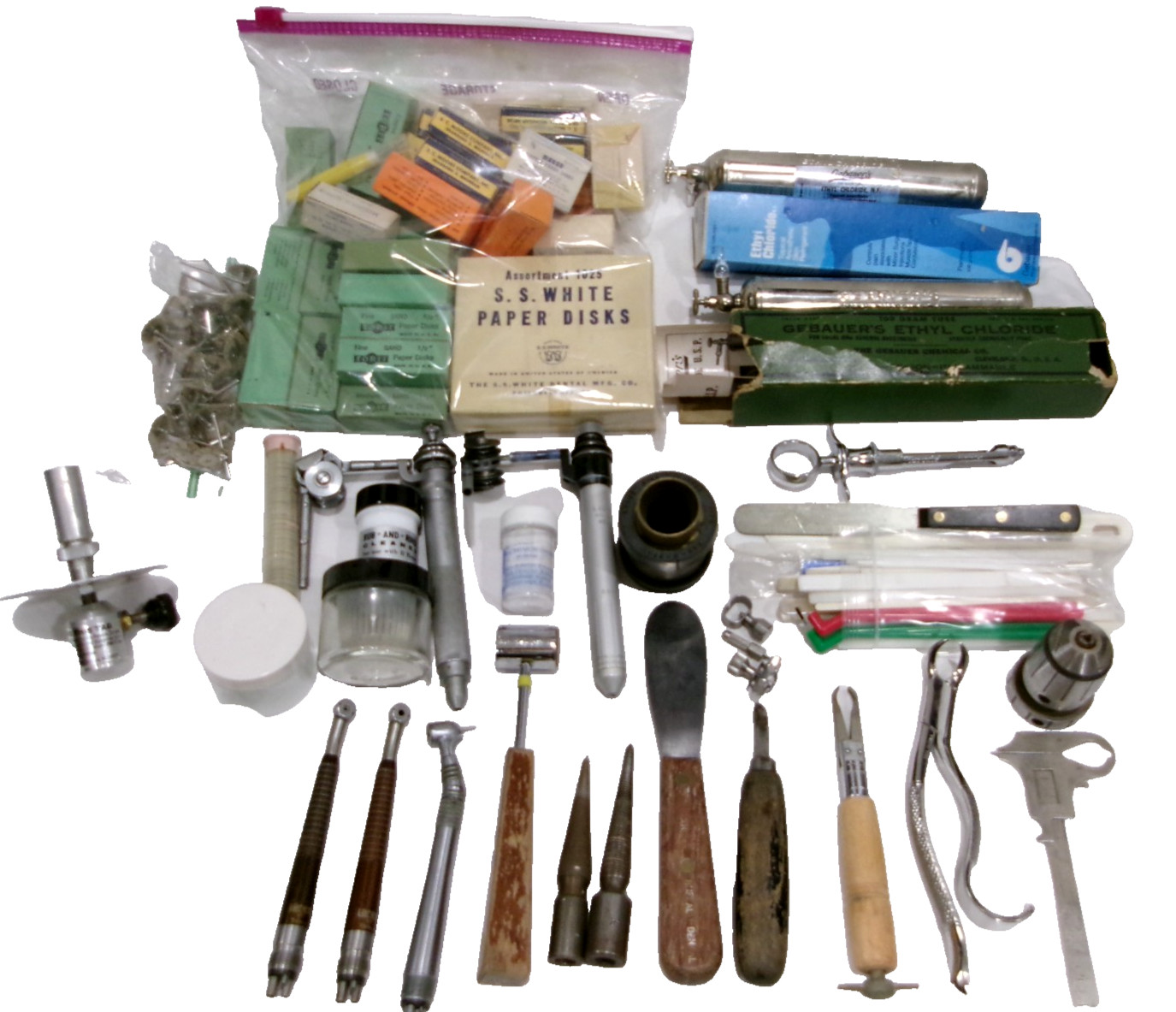 LOT of 37 Variety of Vintage Dental Medical Instruments/Tools   ** Sold As Is **