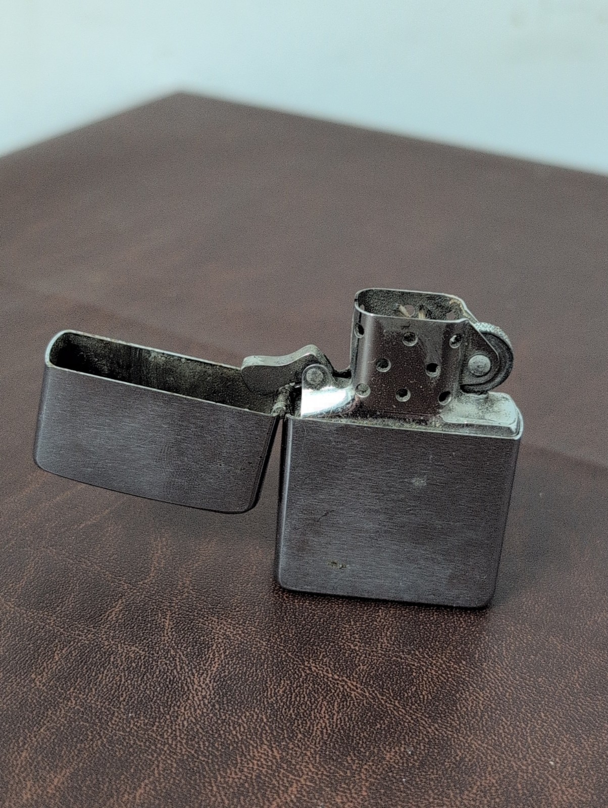 Vintage 1959 Zippo Lighter 7 Dot Bottom Stamp Pat 2517191 Chrome