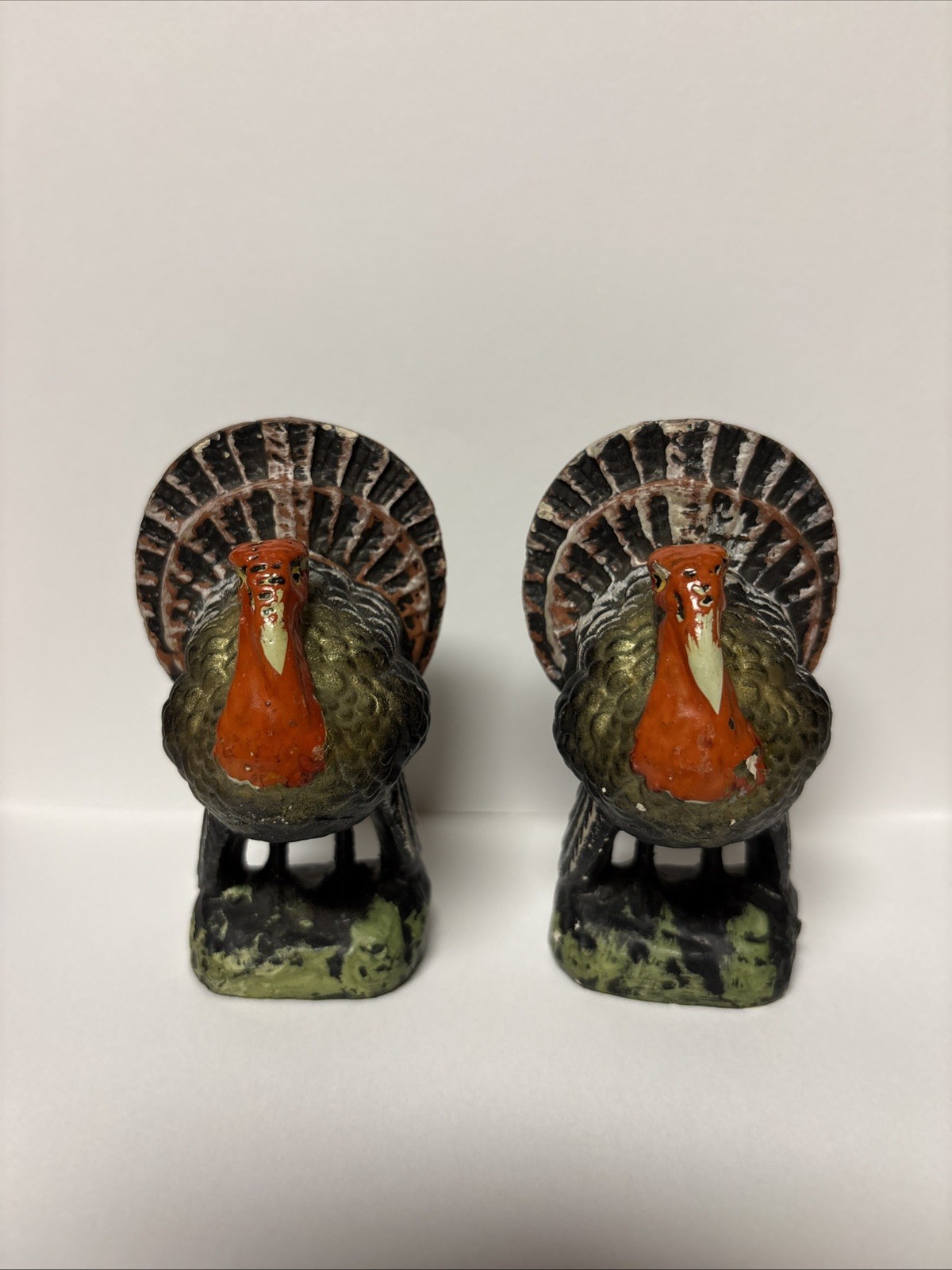 antique papier-mâché turkey candy containers thanksgiving 